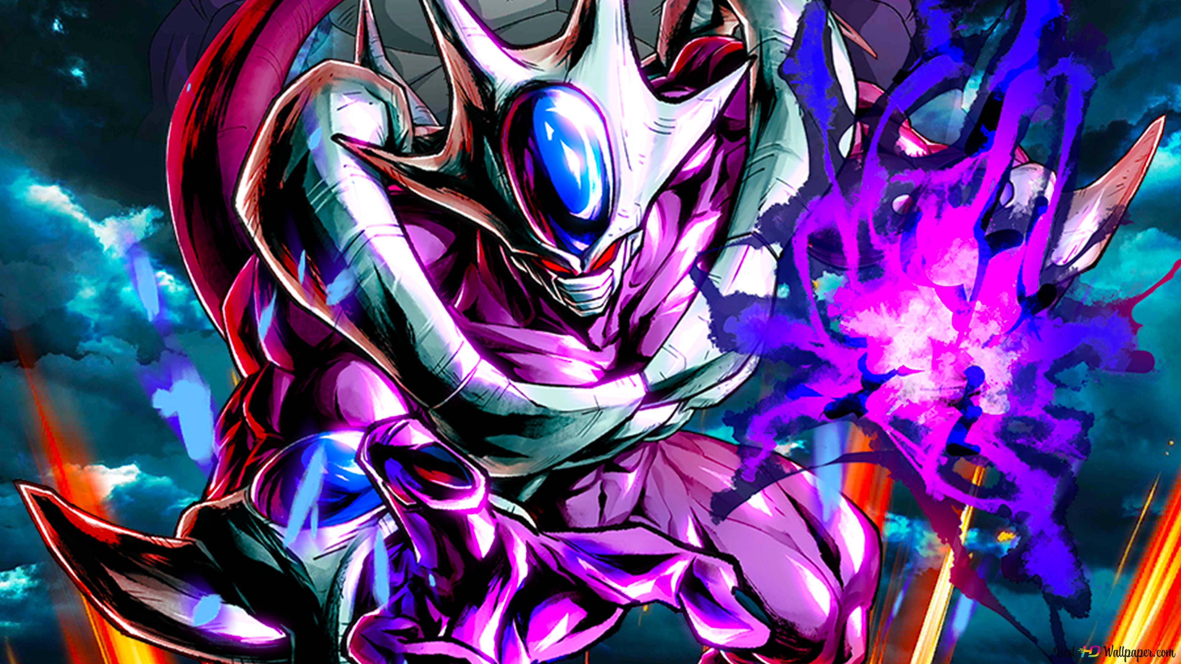 Naruto Final Form, purple armor, glowing blue eyes, 4K Desktop Wallpaper