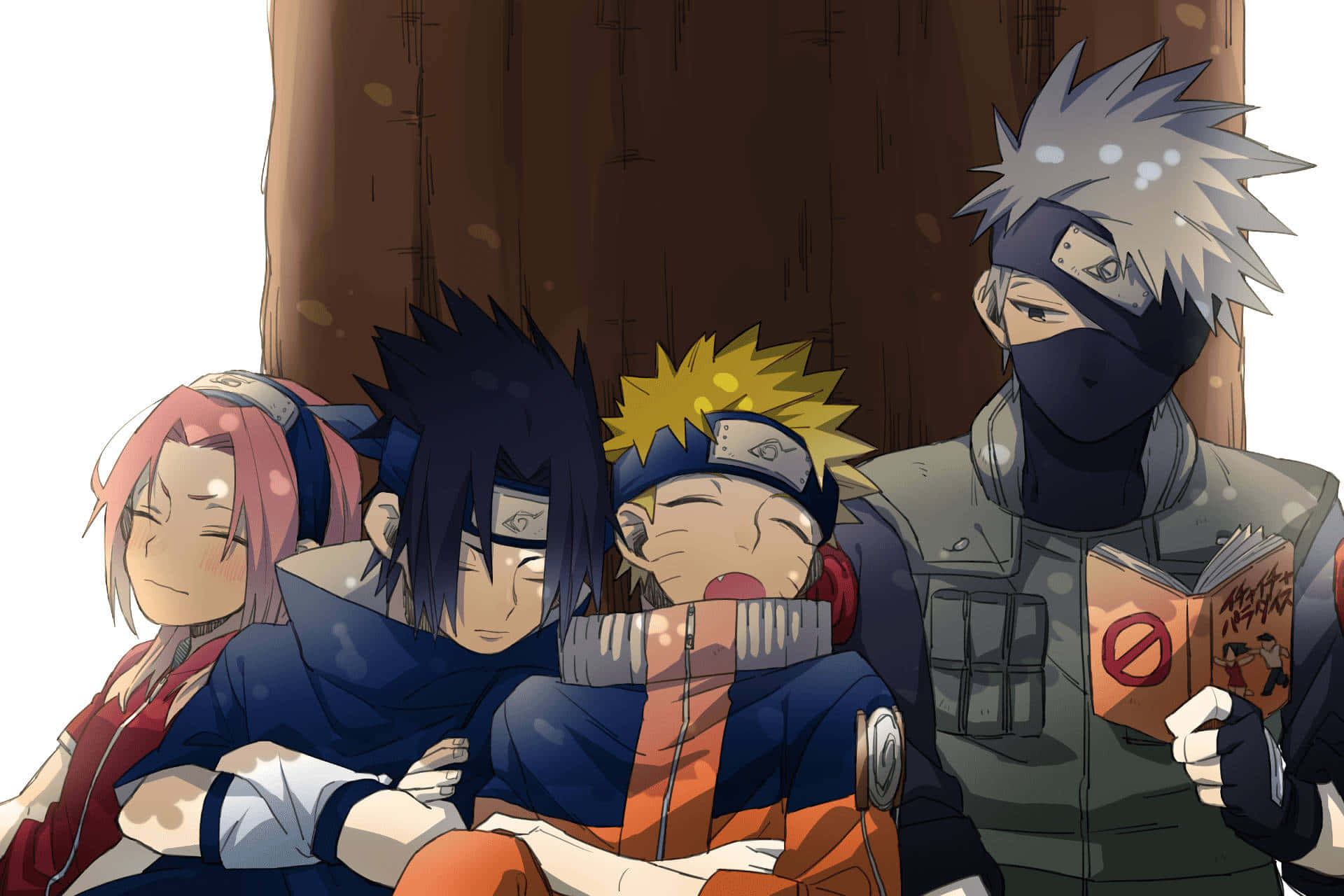 Team 7, Naruto, anime characters, Full HD Desktop Wallpaper