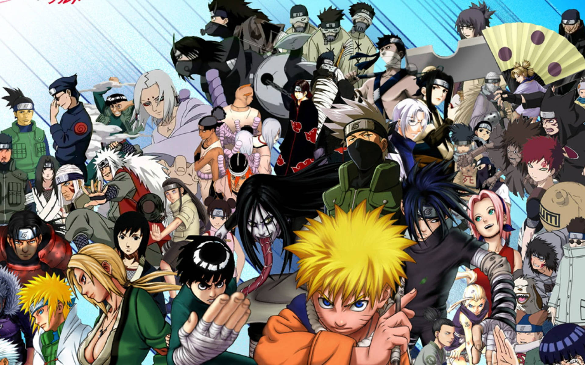 Naruto, Naruto characters, anime collage, Full HD Desktop Wallpaper