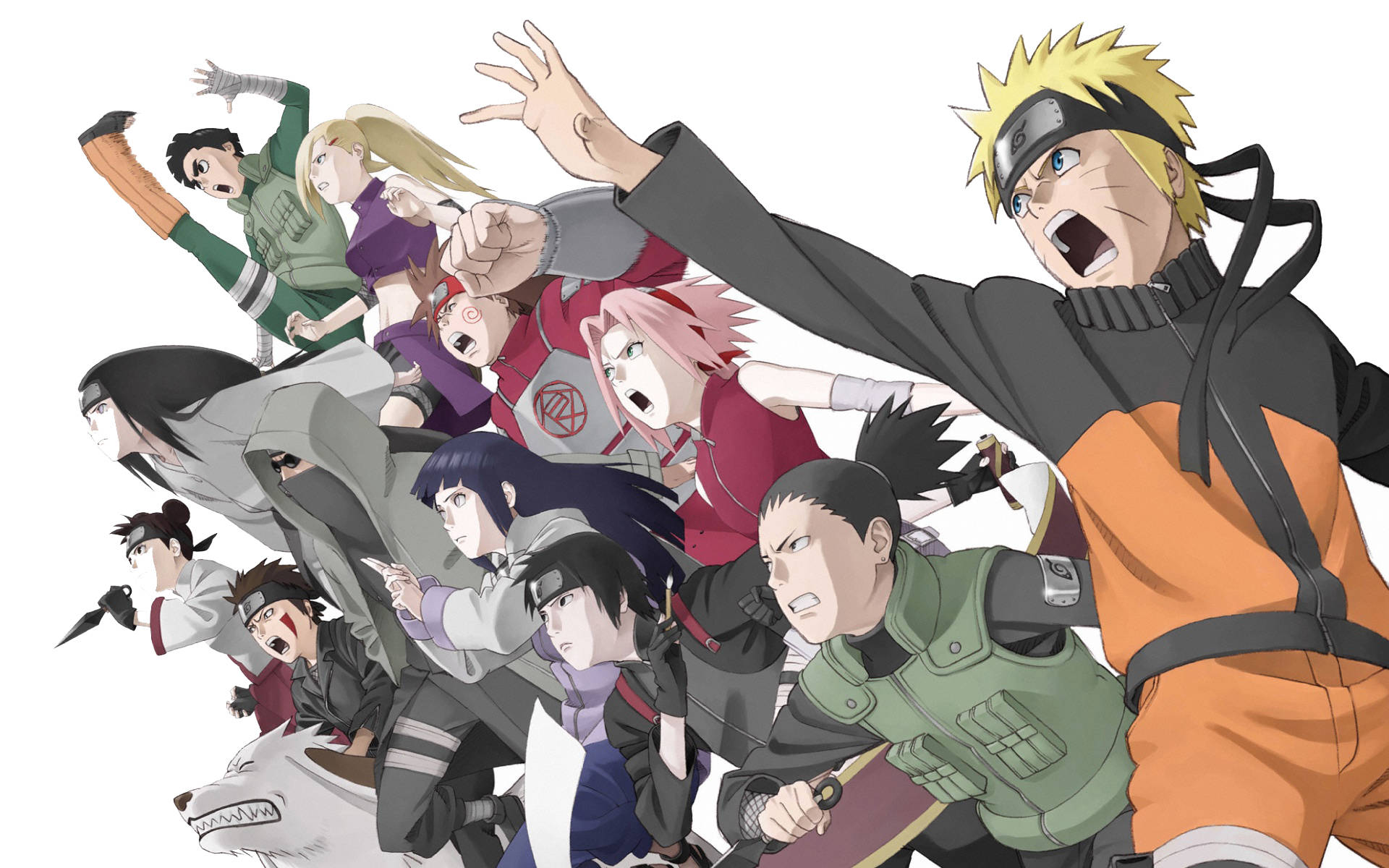 Team 7, Naruto, anime, Full HD Desktop Wallpaper