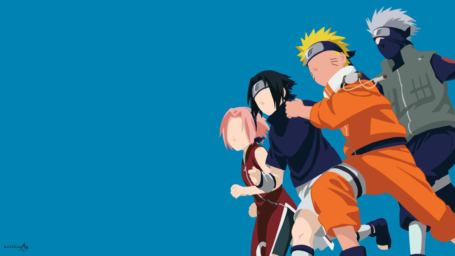 Team 7, Naruto, anime characters, Full HD Desktop Wallpaper