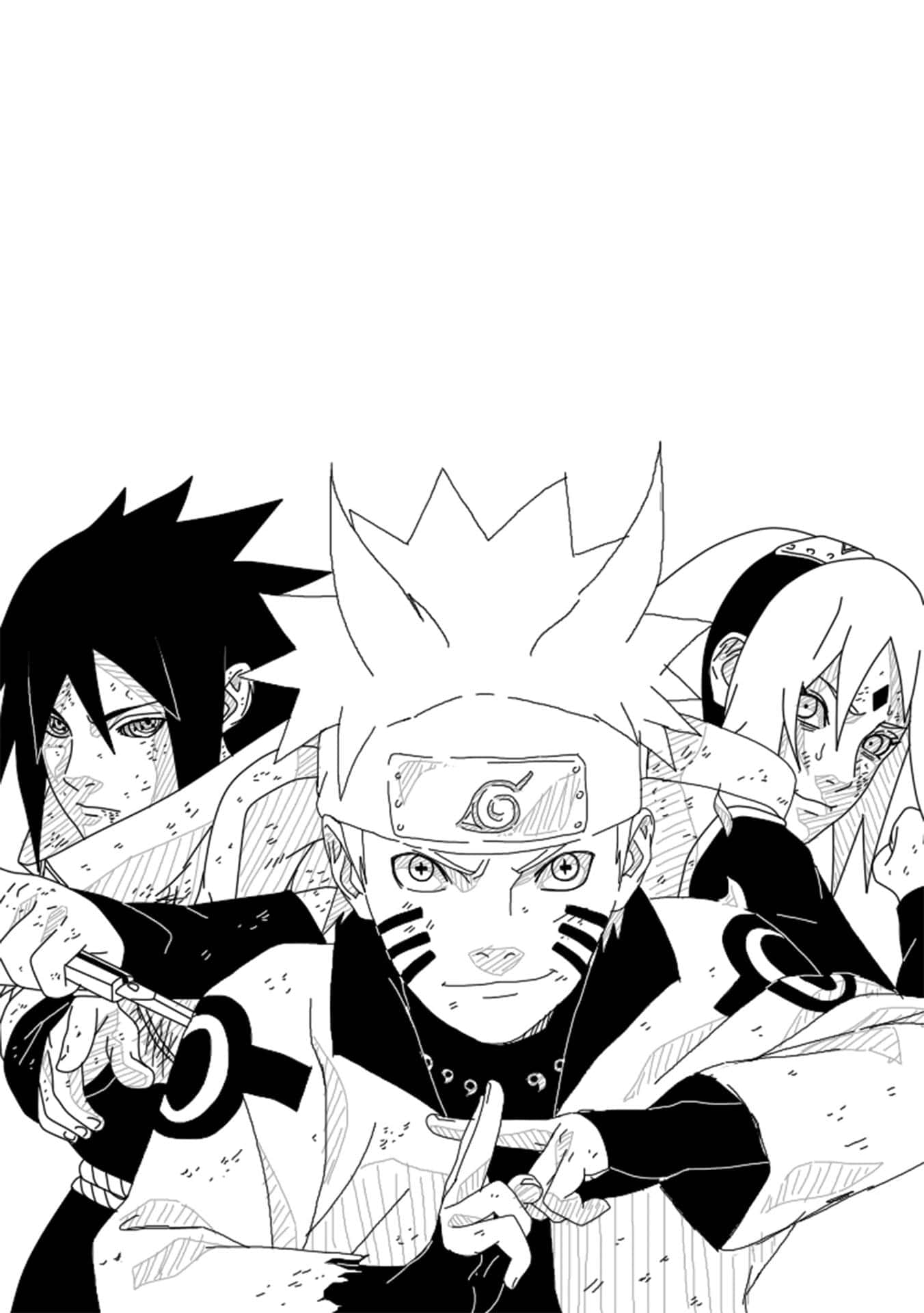 Naruto Team 7, Naruto, Team 7, Full HD Phone Wallpaper