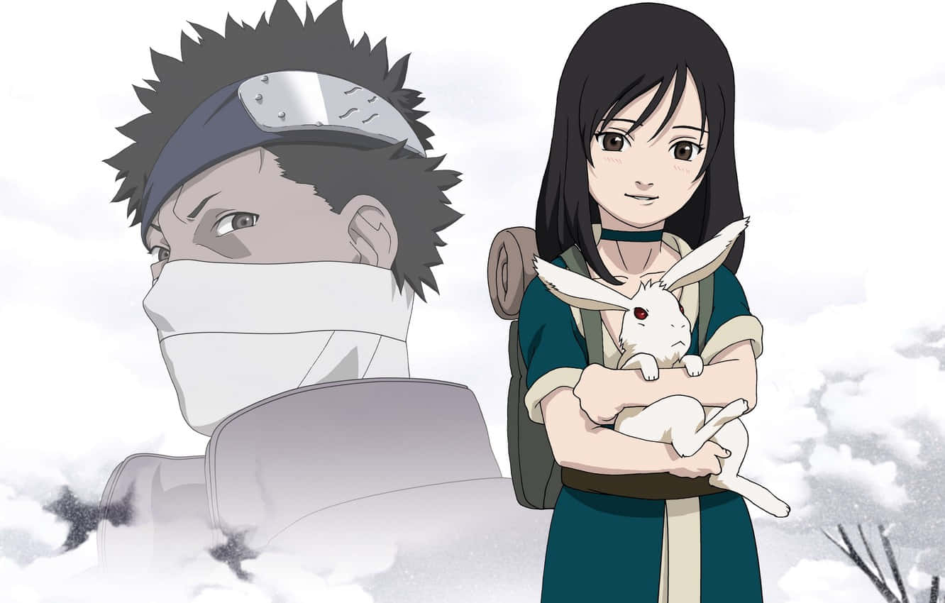 Naruto Haku, green outfit, white rabbit, HD Desktop Wallpaper