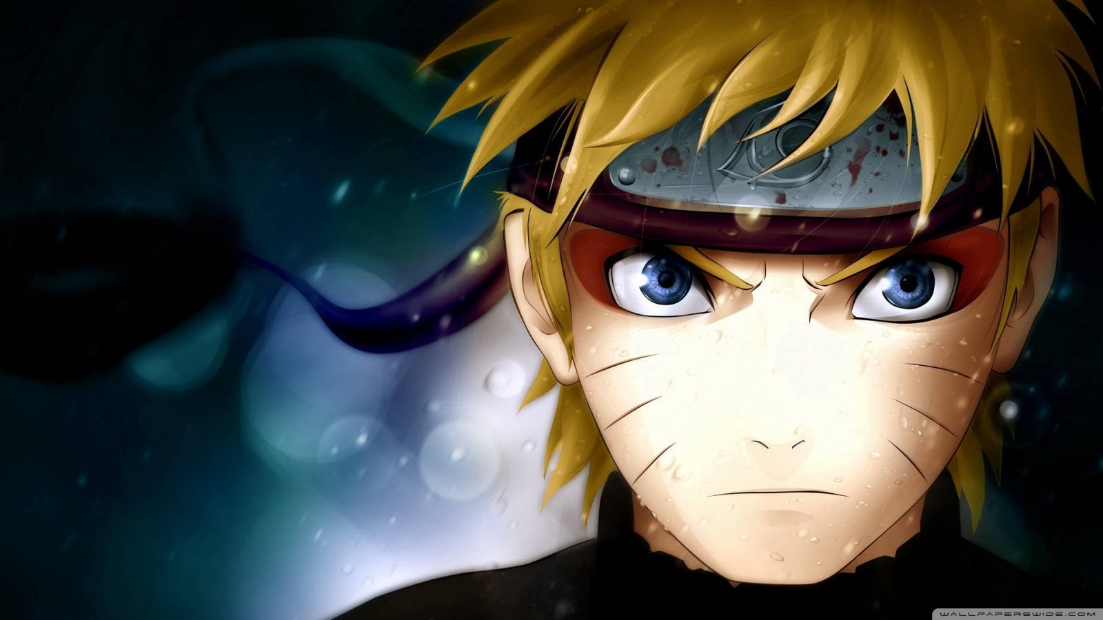 Naruto HD, spiky blonde hair, blue eyes, HD Desktop Wallpaper