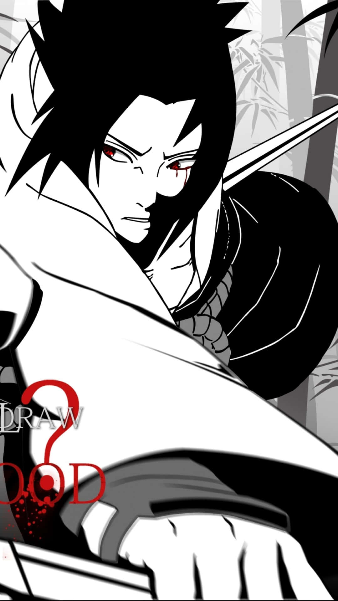 Naruto, anime character, red eyes, Full HD Phone Wallpaper