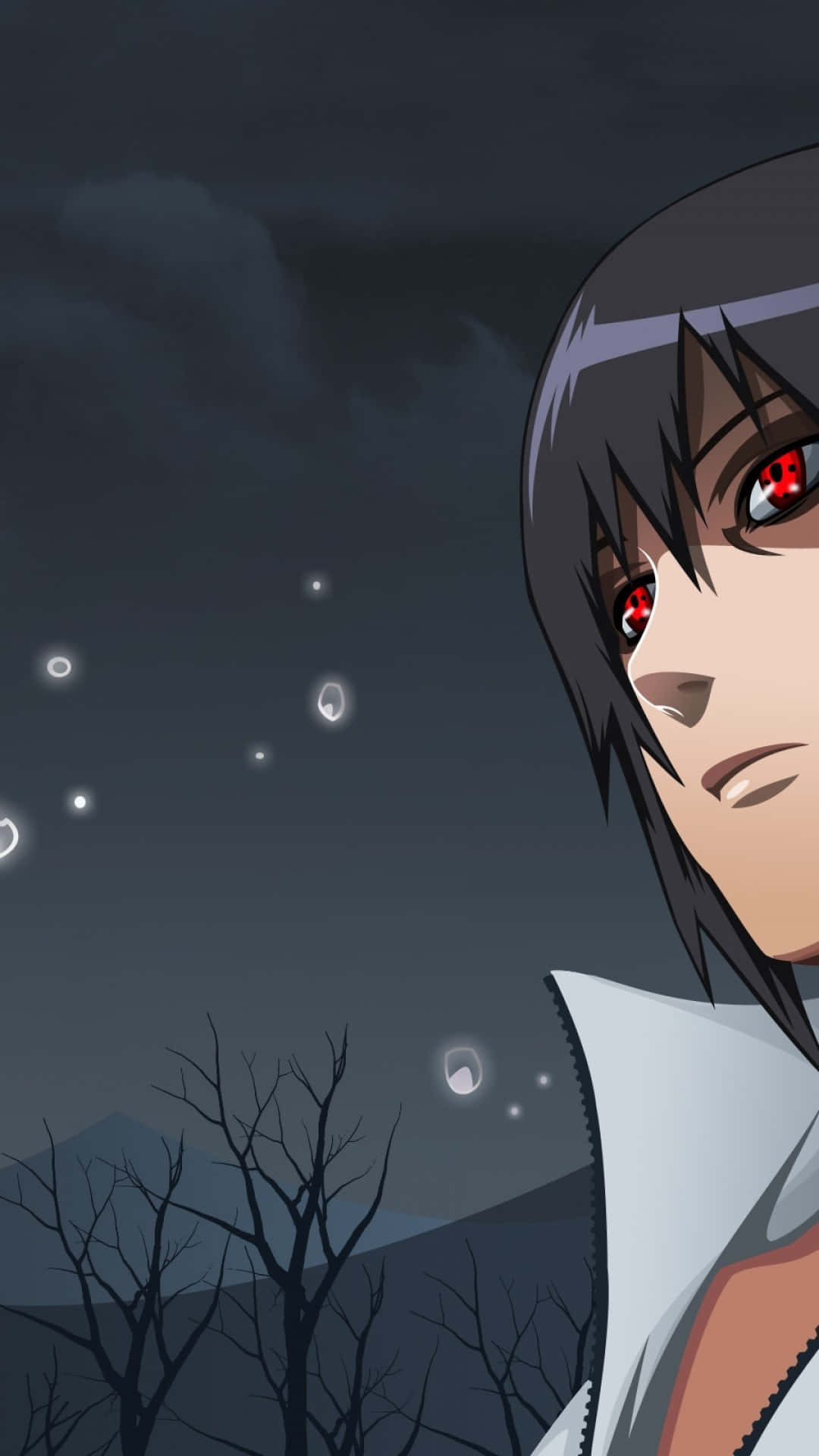 Naruto, anime character, red eyes, Full HD Phone Wallpaper