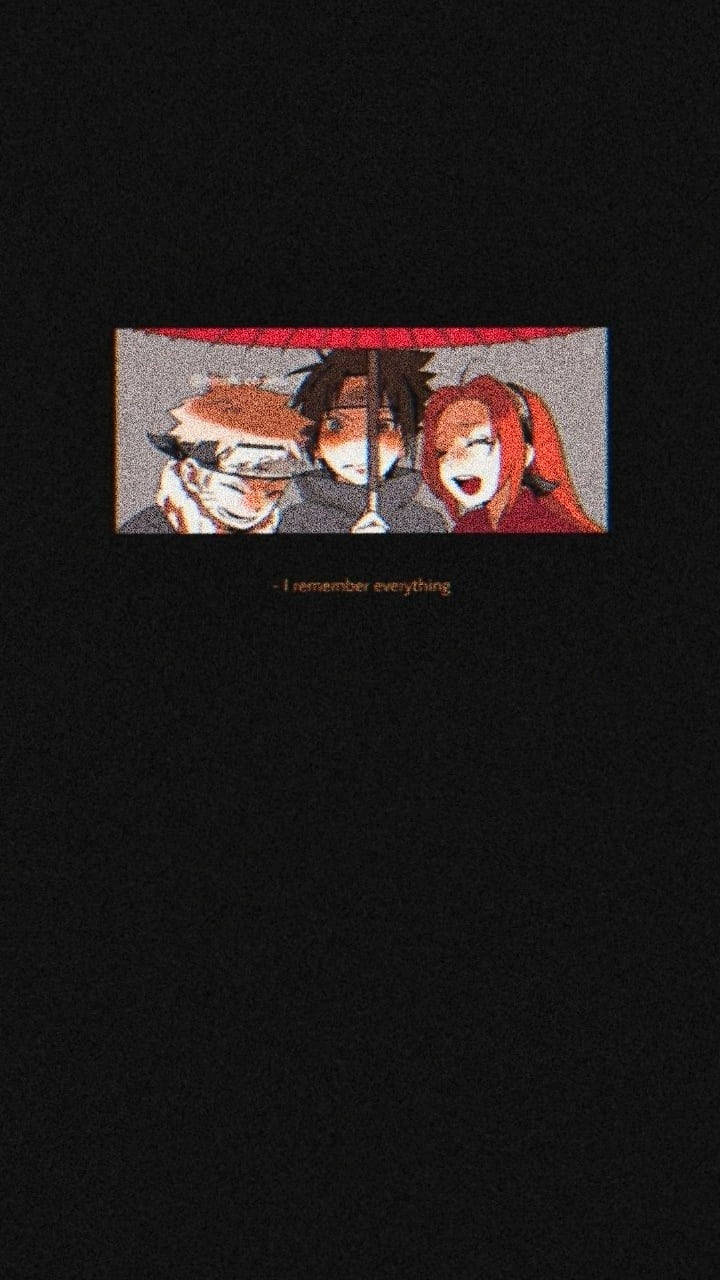 Team 7, Naruto, red umbrella, HD Phone Wallpaper