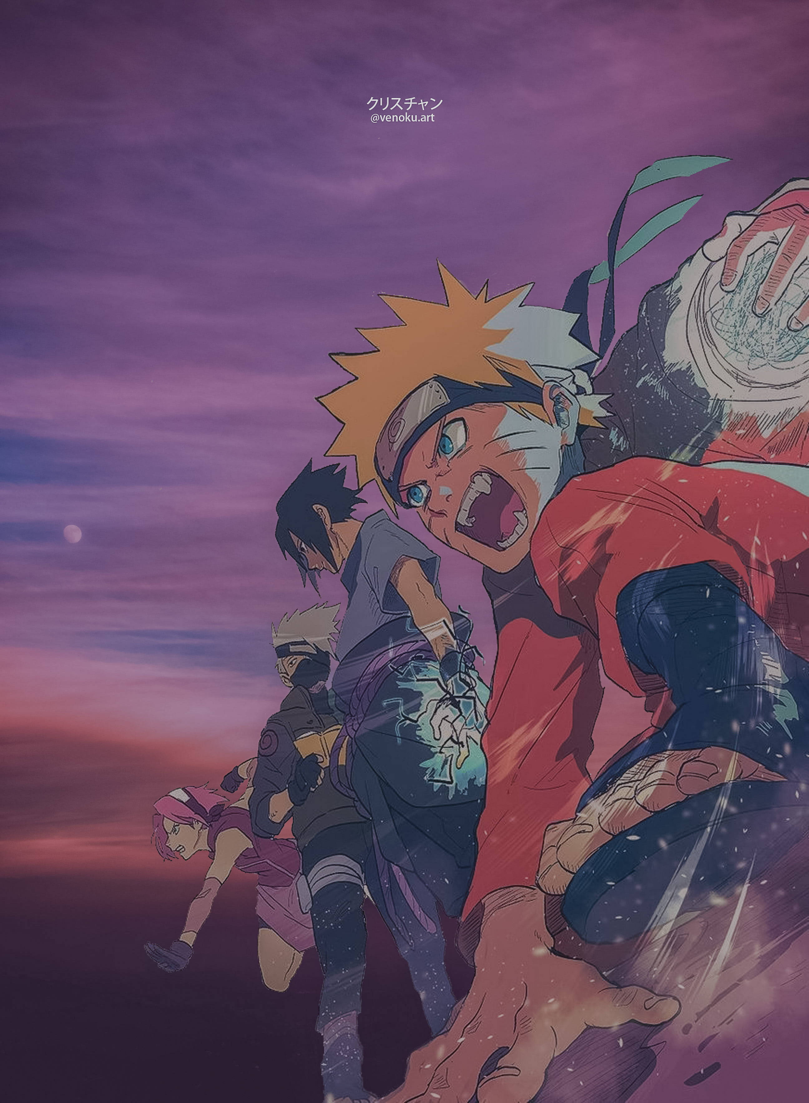Team 7, Naruto, iPhone, 2K Phone Wallpaper