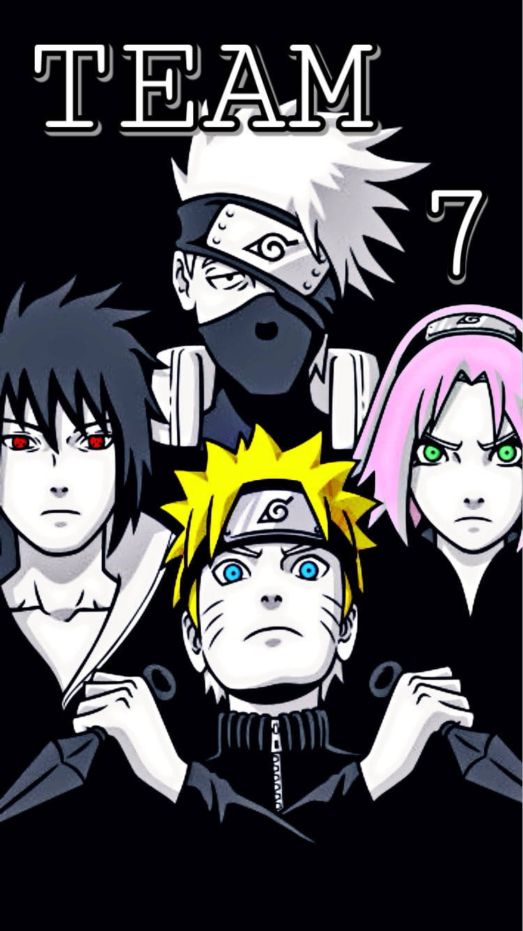 Team 7, Naruto, anime characters, HD Phone Wallpaper