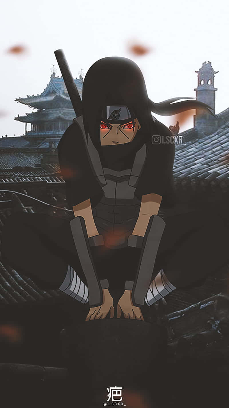 Naruto Itachi, masked anime ninja, glowing red eyes, HD Phone Wallpaper