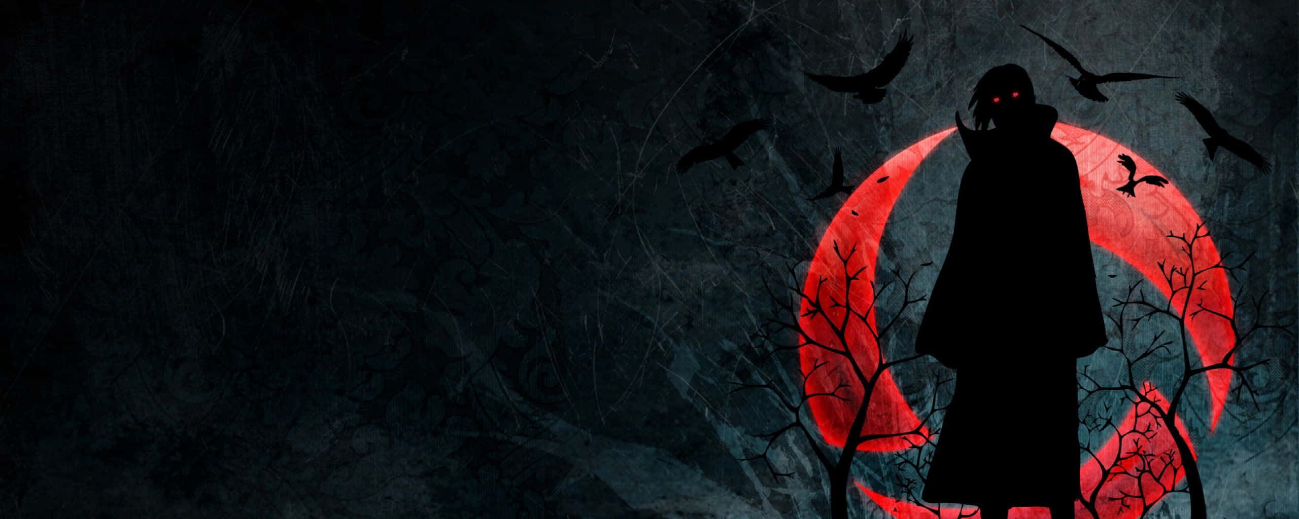 Naruto Itachi, sharingan, cloaked figure, 2K Desktop Wallpaper