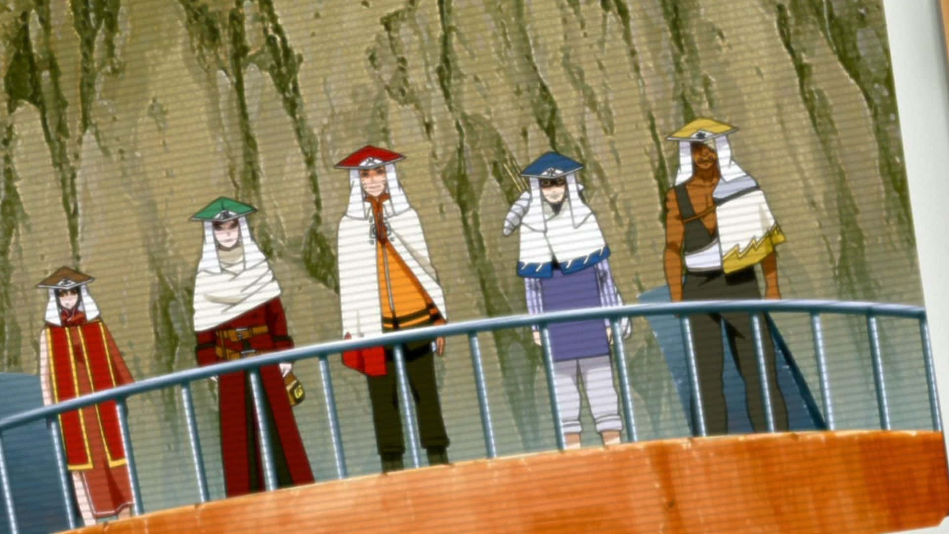 Naruto Kage, anime characters, traditional robes, Full HD Desktop Wallpaper