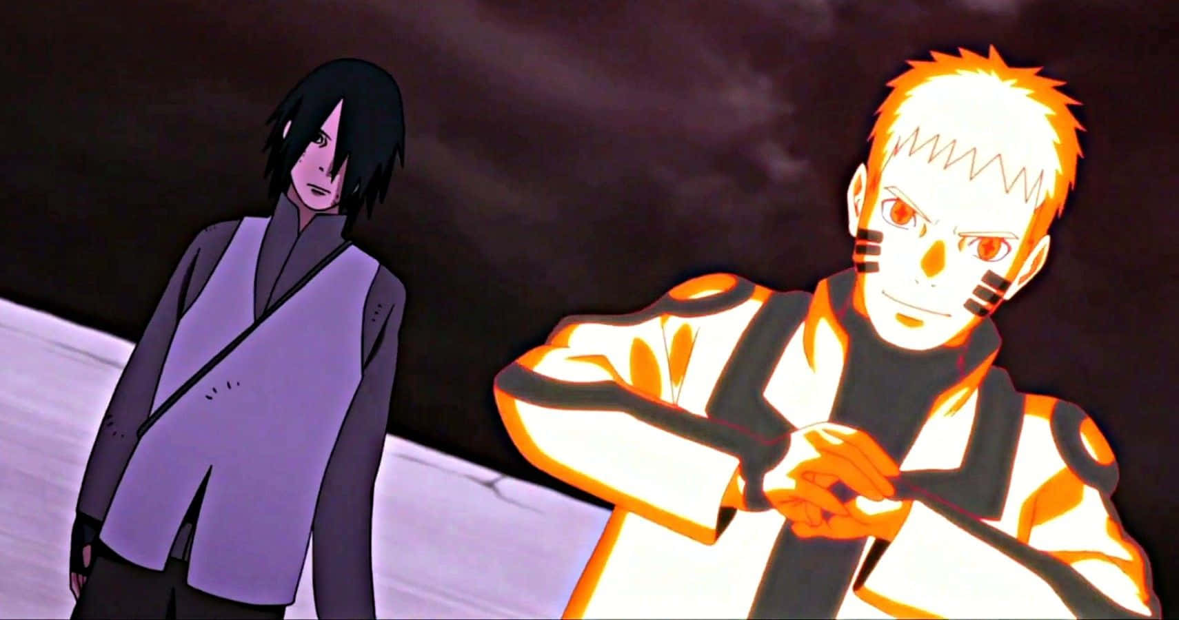 Naruto Kage, glowing orange, intense eyes, HD Desktop Wallpaper