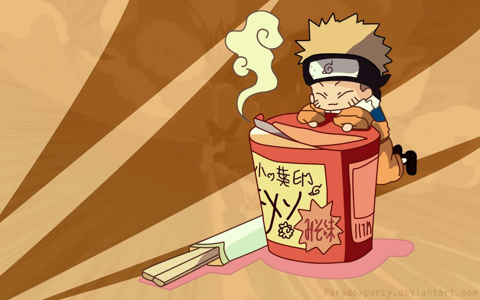 Naruto, chibi, spiky hair, HD Desktop Wallpaper