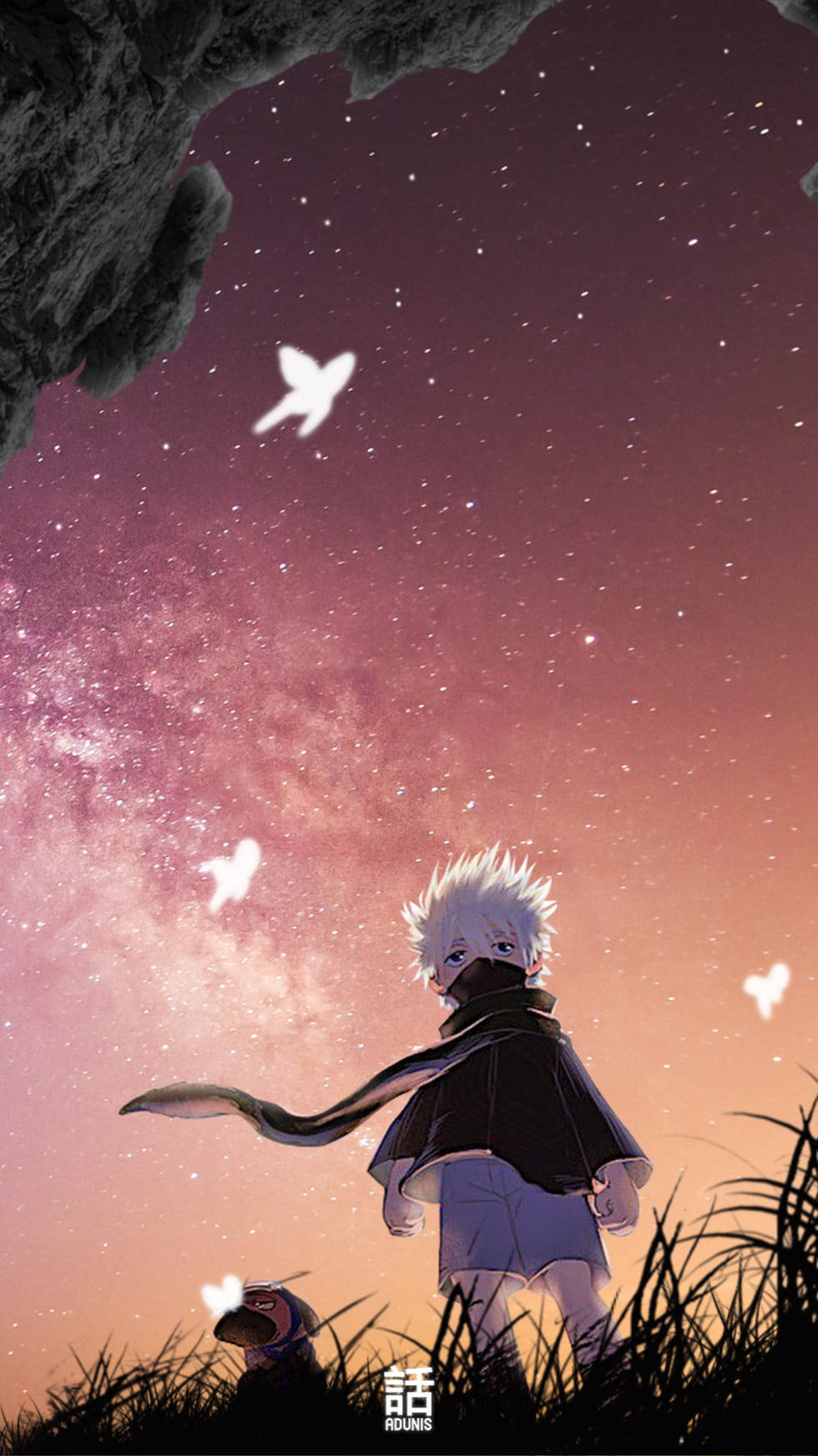 Naruto Kakashi, spiky-haired anime boy, cloak, HD Phone Wallpaper