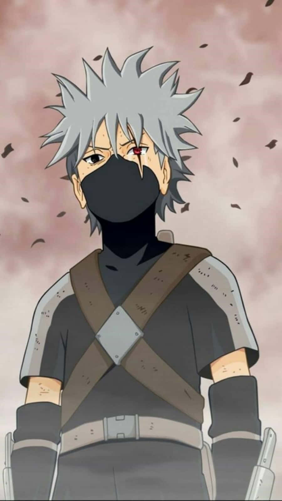 Kakashi, Naruto, spiky-haired anime ninja, HD Phone Wallpaper
