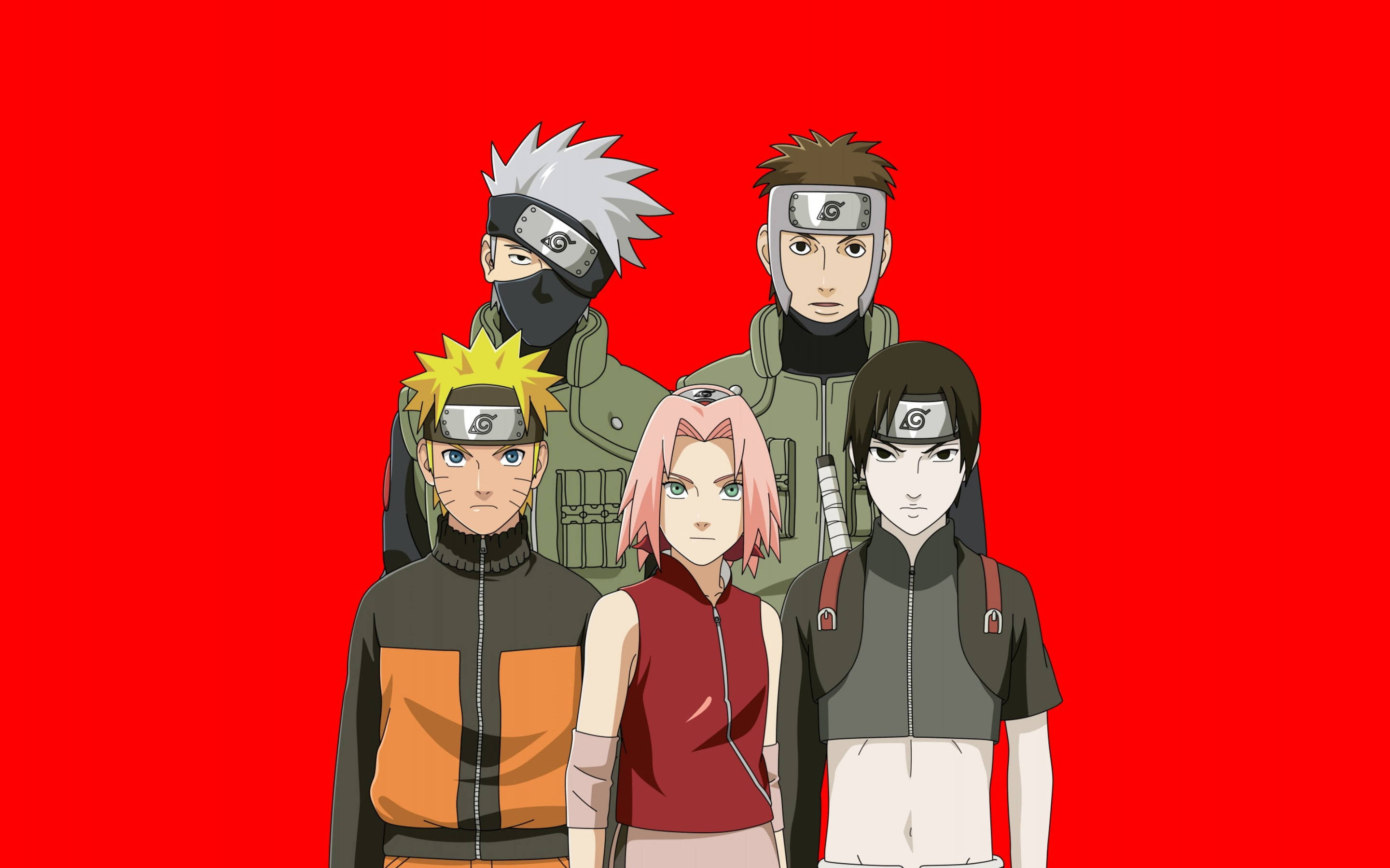 Kakashi, Naruto, anime characters, 2K Desktop Wallpaper
