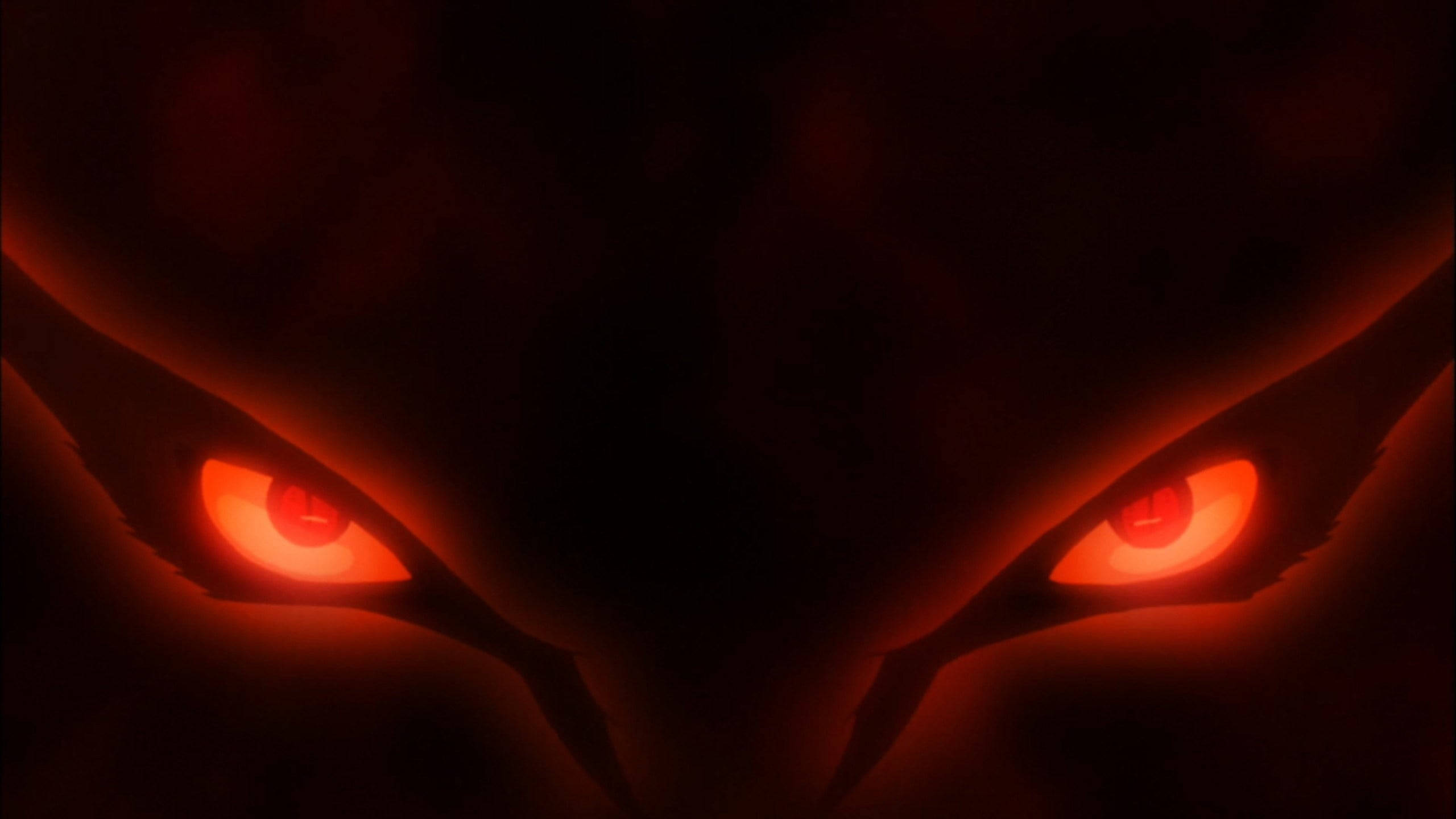 Naruto, red eyes, glowing, 2K Desktop Wallpaper