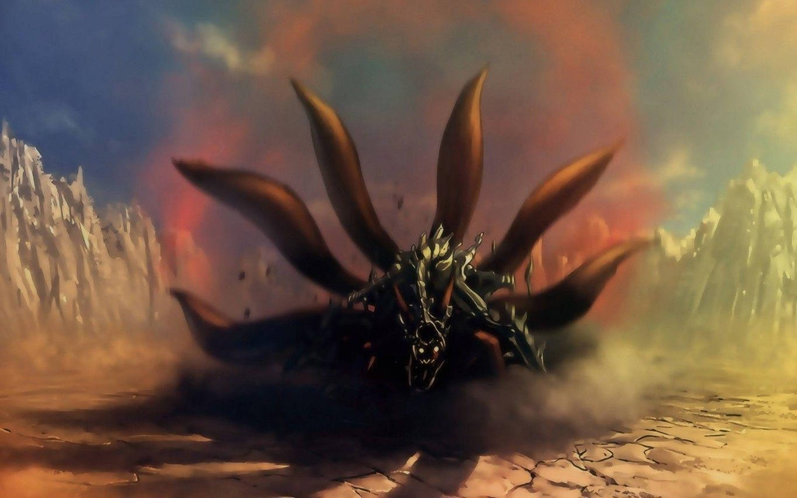 Naruto, beast, dark dragon, HD Desktop Wallpaper