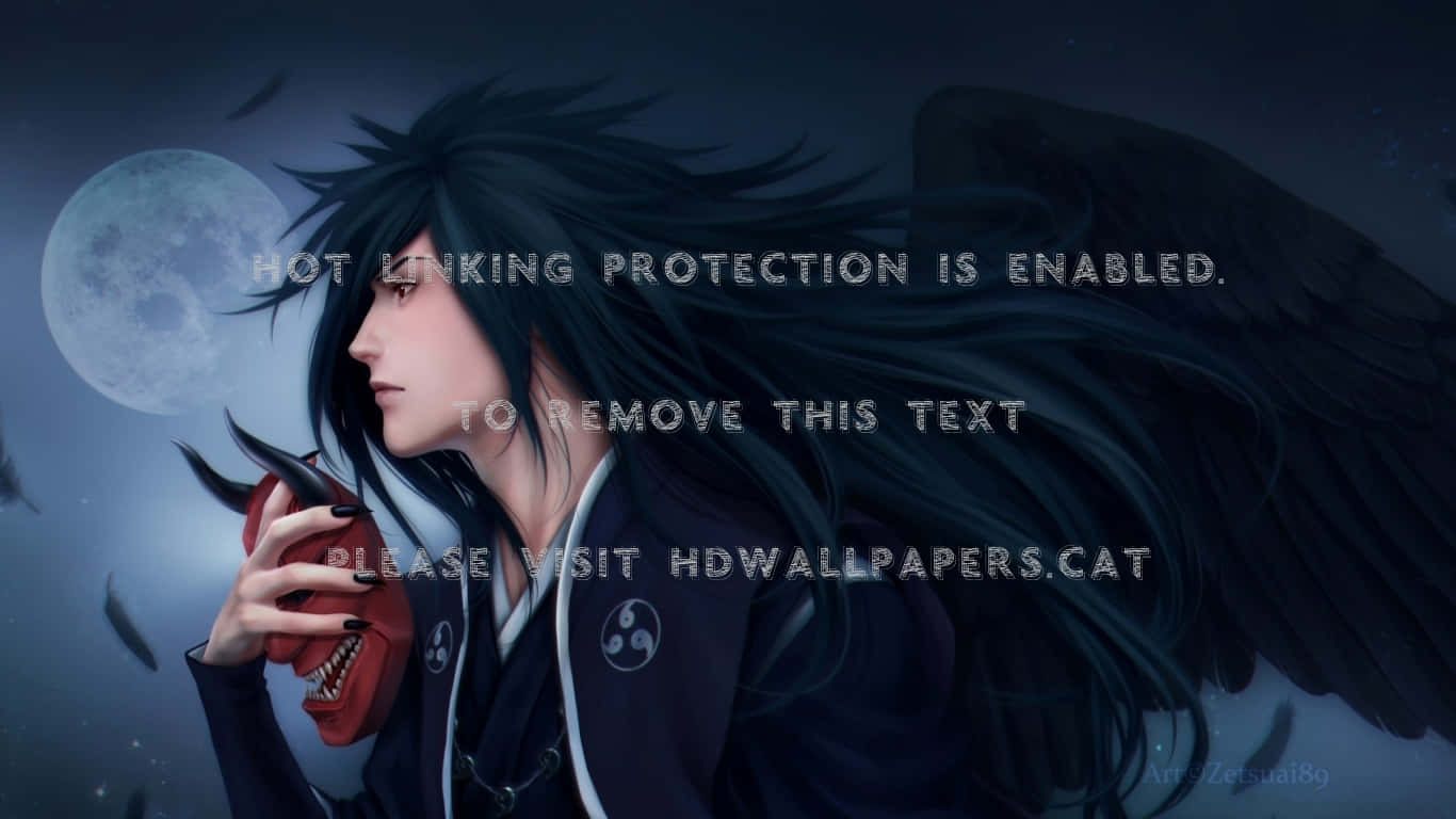 Madara Uchiha, Naruto, black wings, HD Desktop Wallpaper