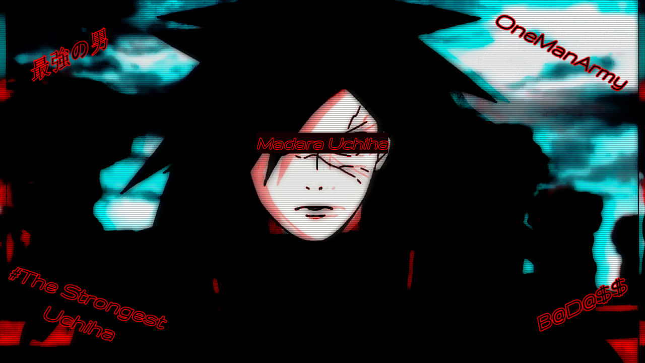 Madara Uchiha, Naruto, glowing red eyes, HD Desktop Wallpaper