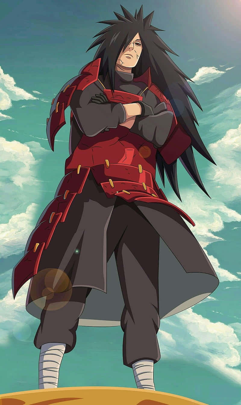 Madara Uchiha, Naruto, red armor, HD Phone Wallpaper