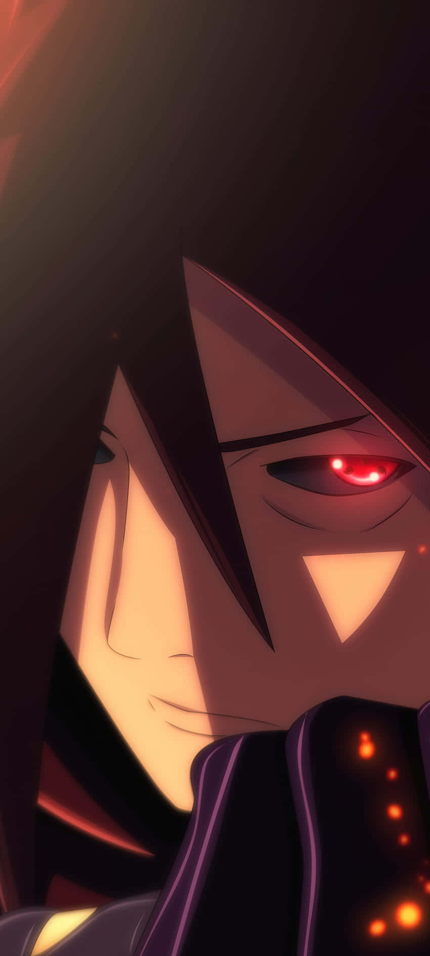 Madara Uchiha, Naruto, glowing red eyes, HD Phone Wallpaper