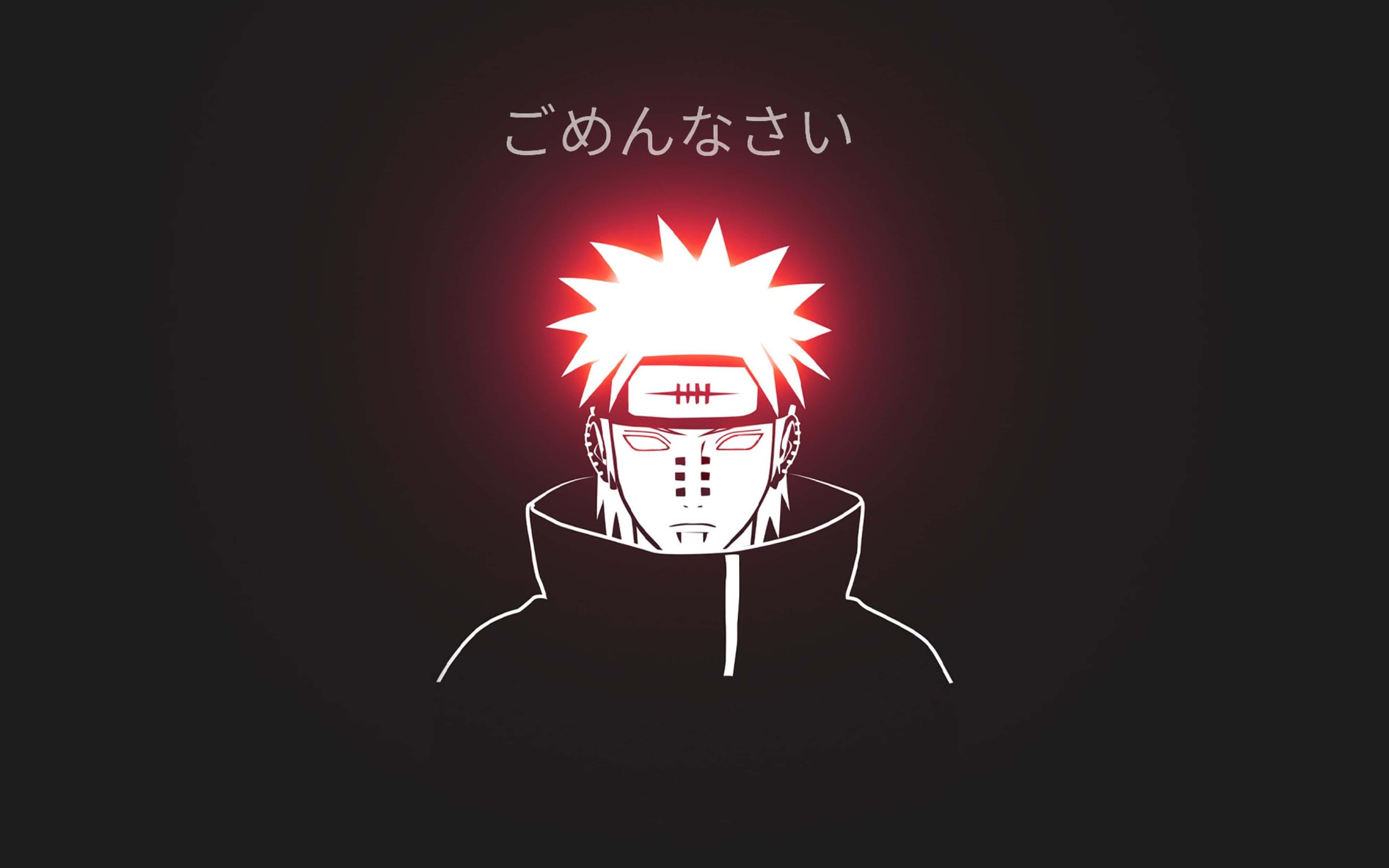 Naruto Pain 4K, Pain, glowing red aura, 4K Desktop Wallpaper