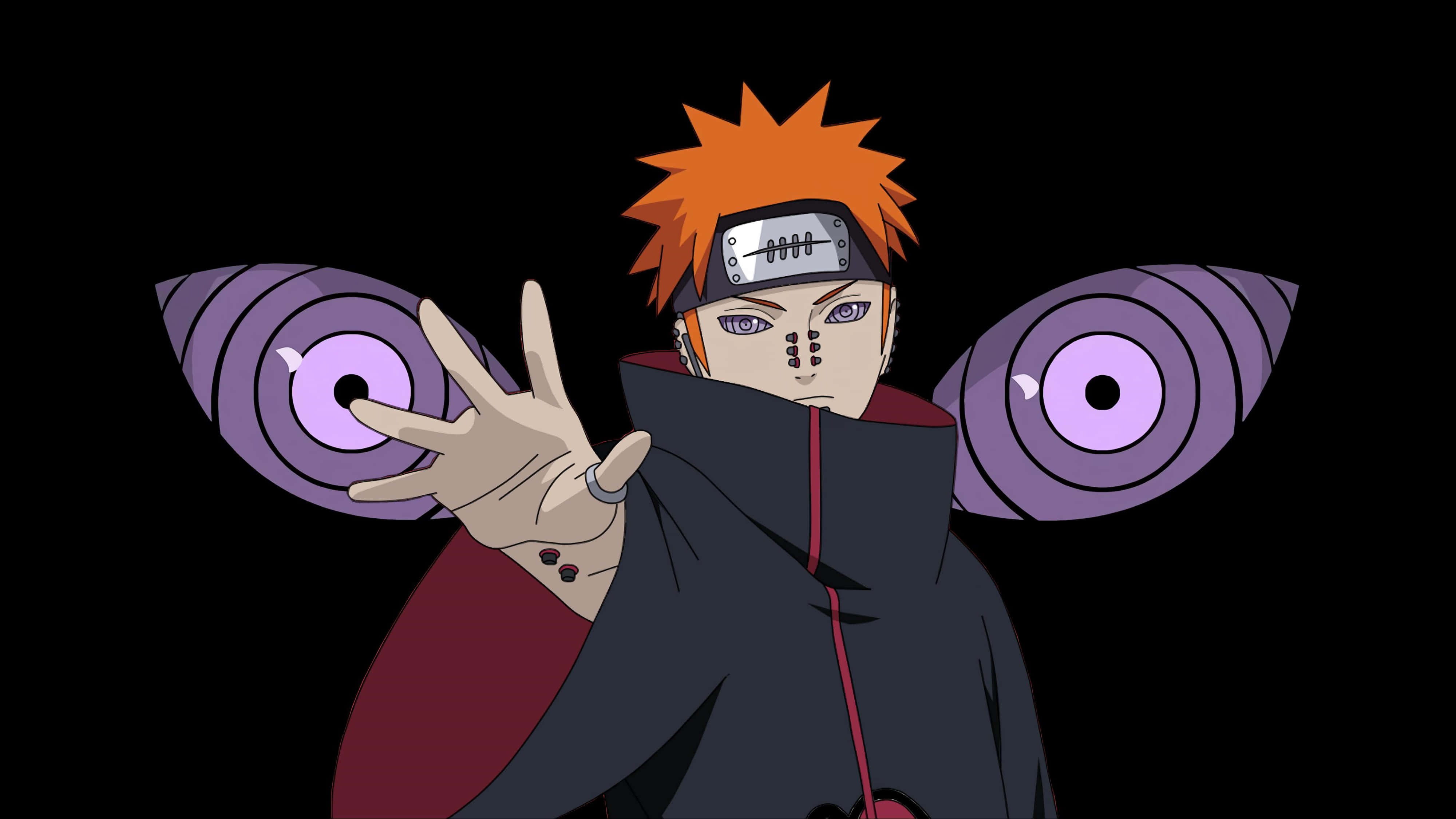 Naruto Pain 4K, Naruto, spiky orange hair, 4K Desktop Wallpaper