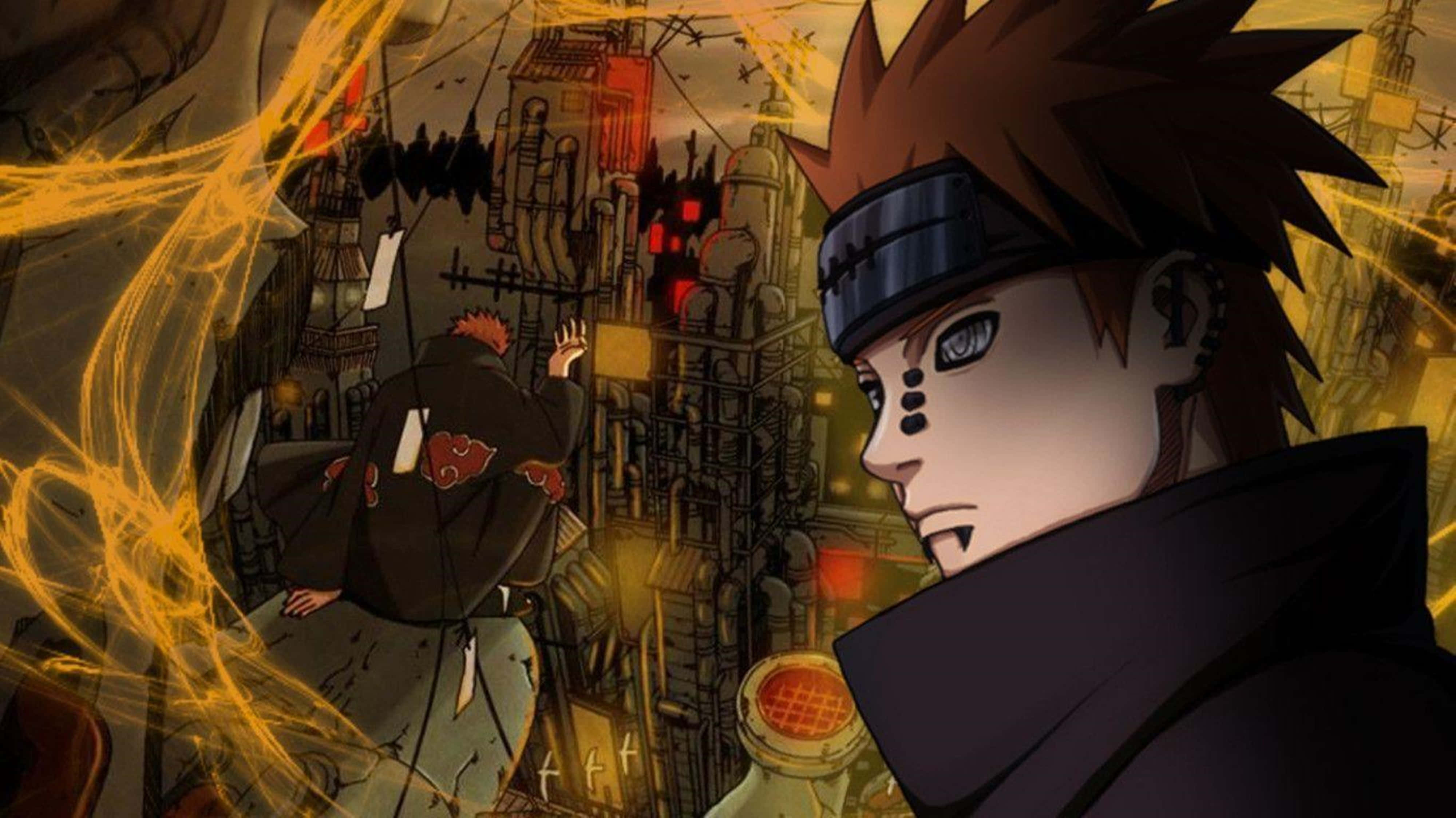Naruto, Pain, spiky brown hair, 4K Desktop Wallpaper