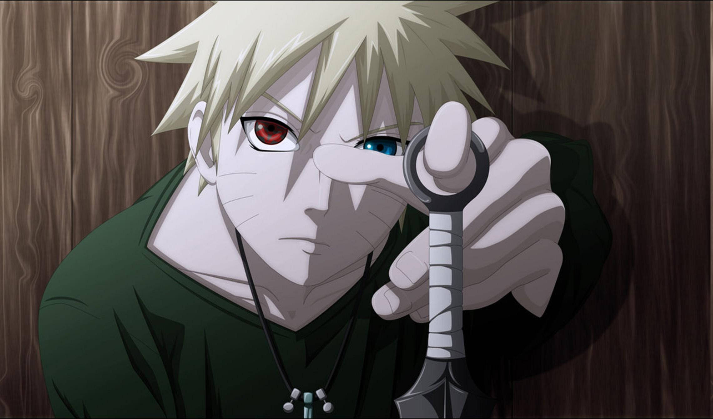 Naruto, spiky blonde hair, heterochromatic eyes, Full HD Desktop Wallpaper