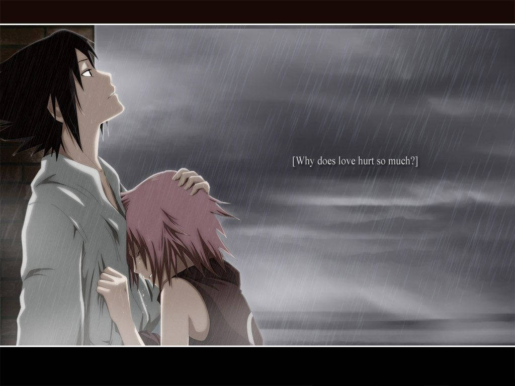 Naruto, love hurts, anime characters, SD Desktop Wallpaper