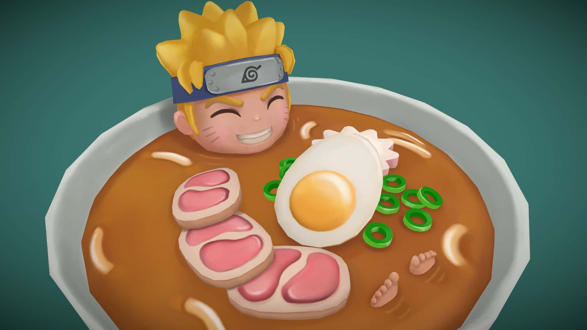 Naruto, ramen, steaming bowl, Full HD Desktop Wallpaper