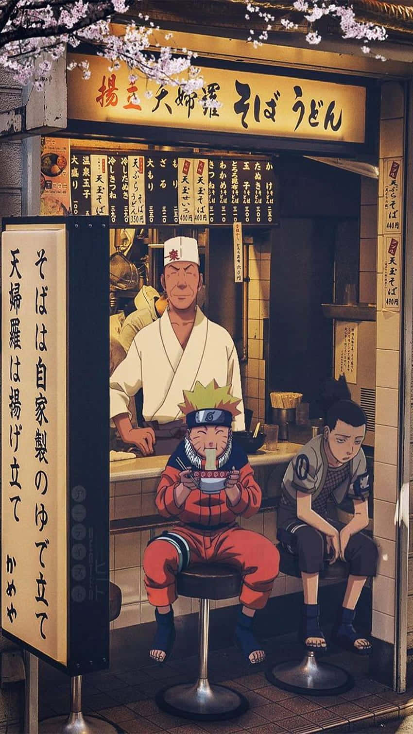 Naruto, ramen, Japanese noodle shop, HD Phone Wallpaper