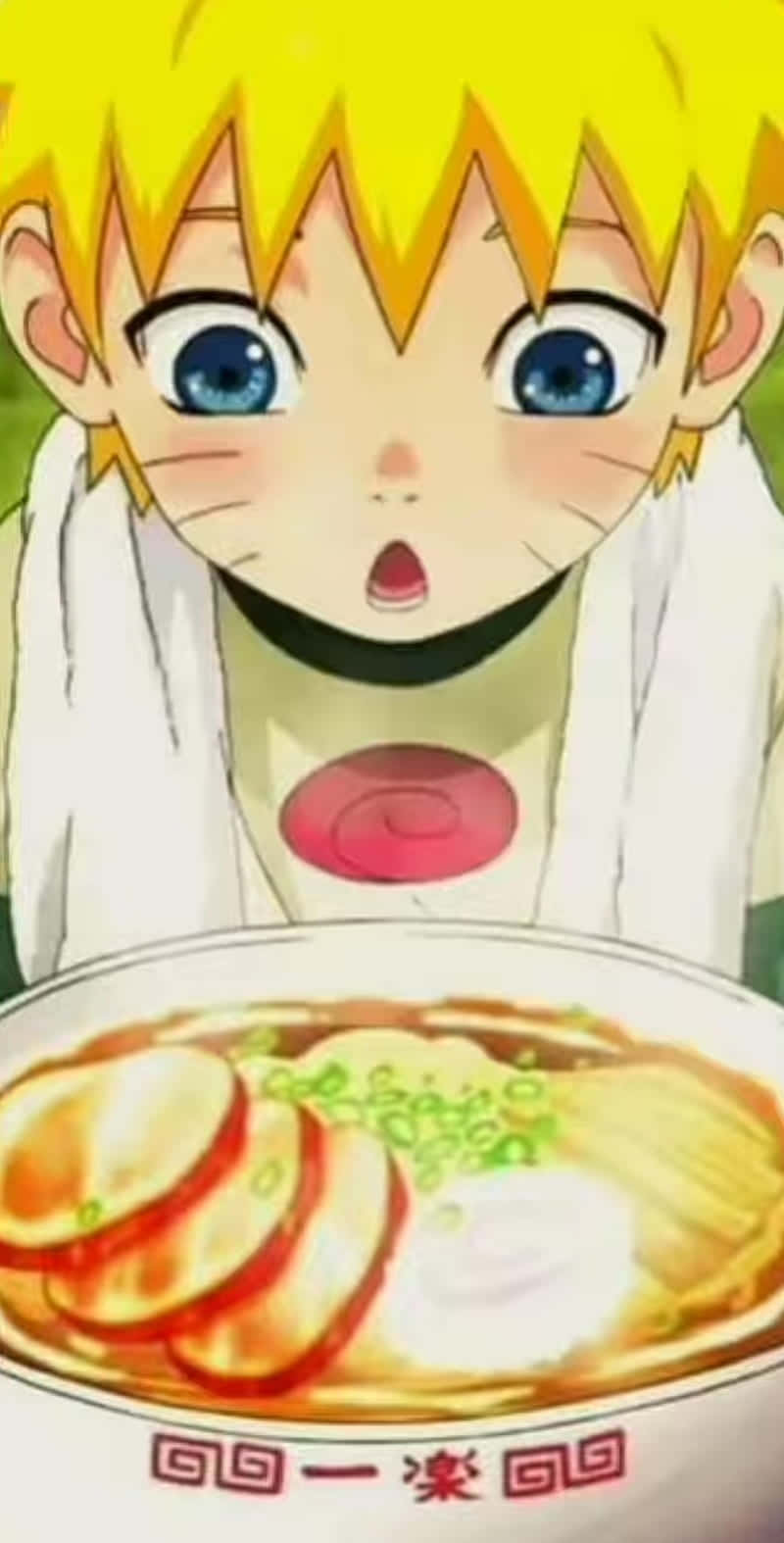 Naruto Ramen, spiky blonde hair, steaming bowl of ramen, HD Phone Wallpaper