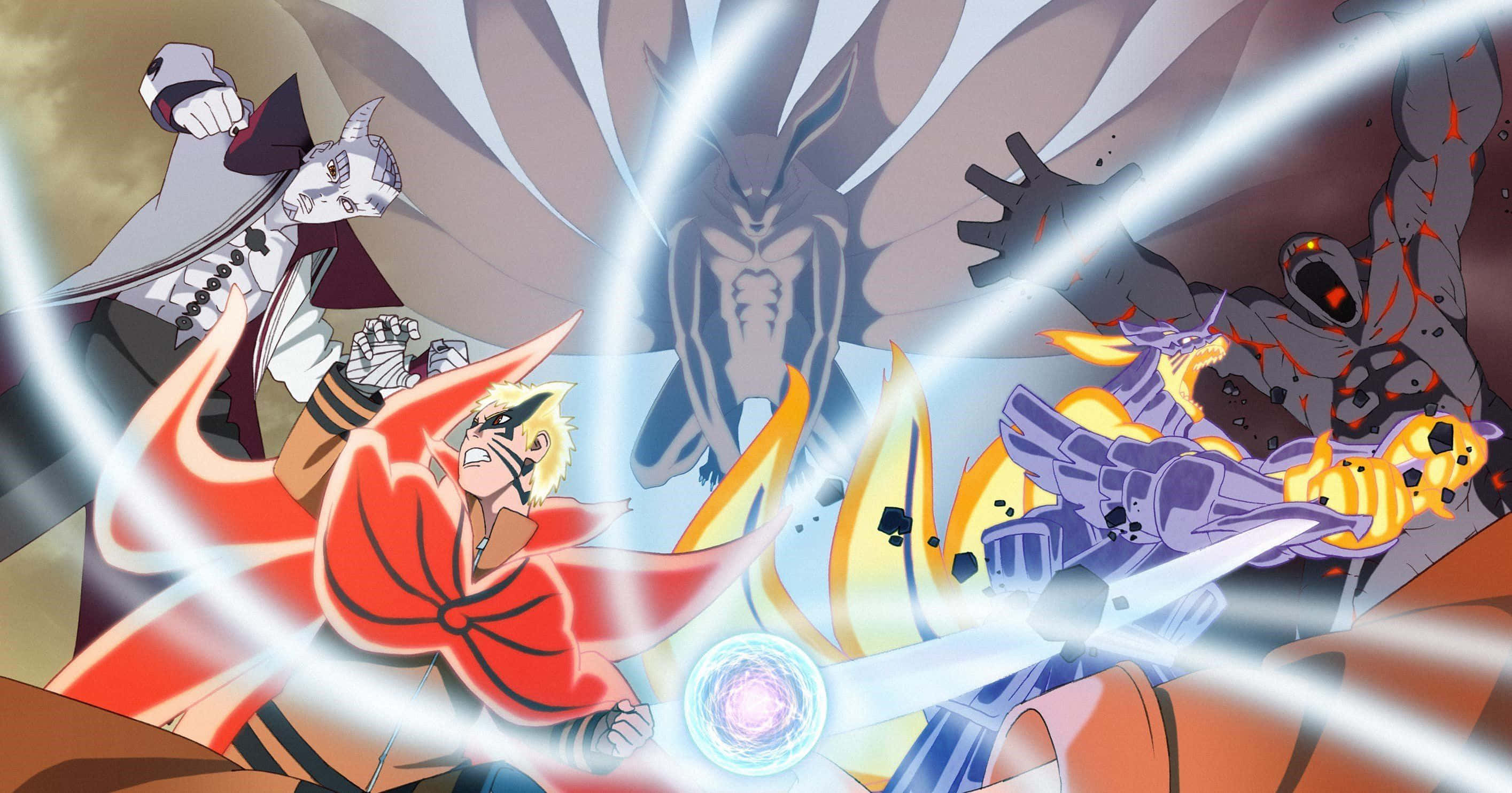 Naruto, Rasengan, anime characters, 2K Desktop Wallpaper