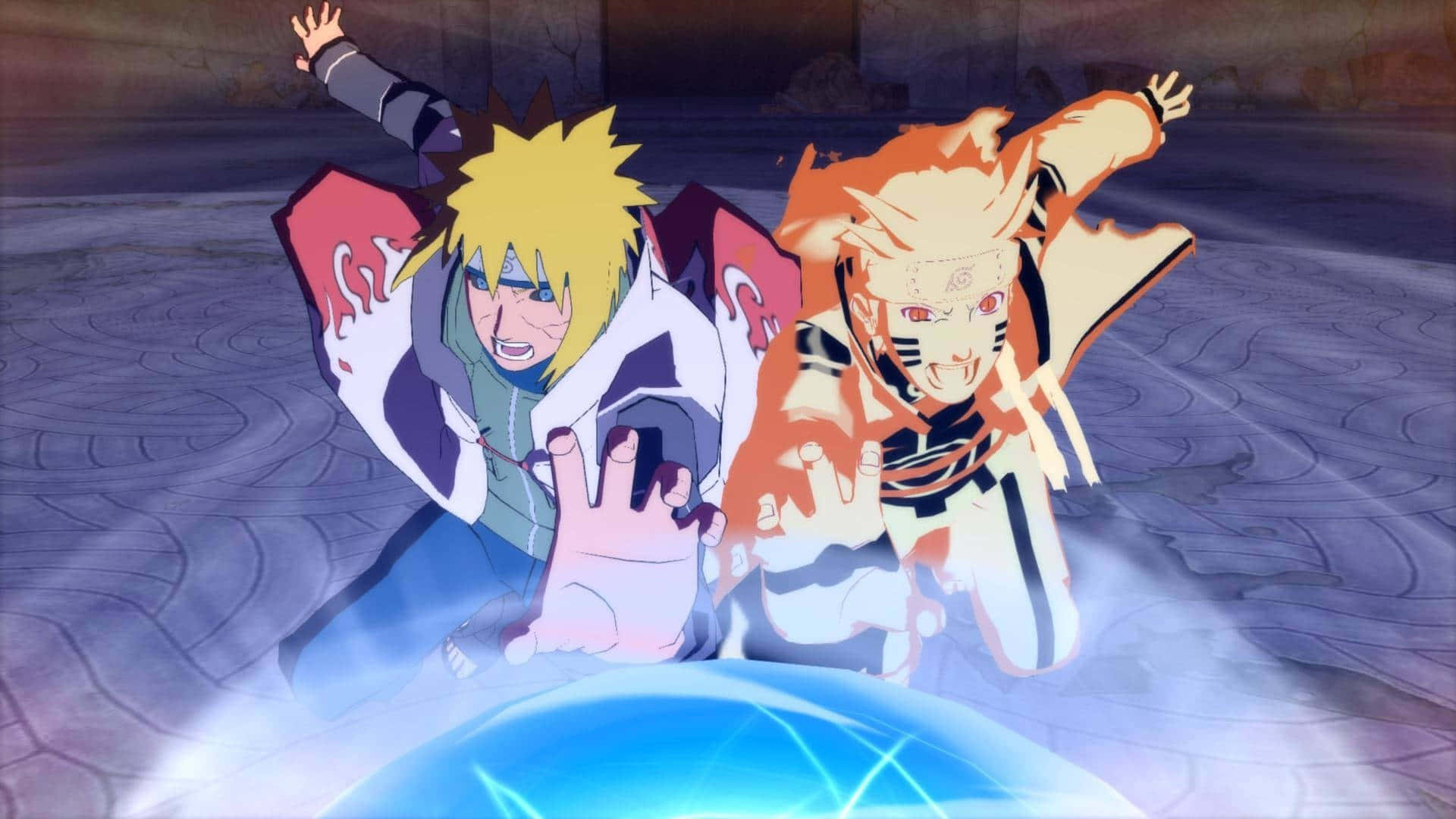 Naruto, Rasengan, glowing blue energy sphere, Full HD Desktop Wallpaper