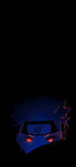 Naruto, red eyes, spiky hair, SD Phone Wallpaper