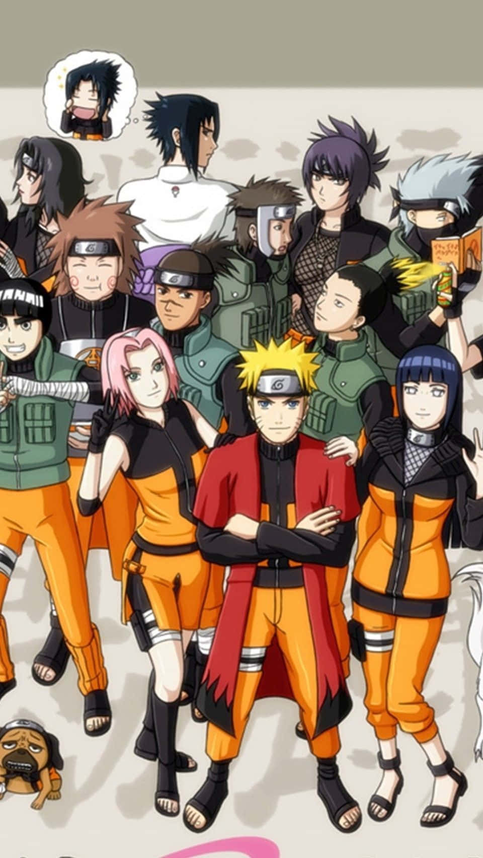 Naruto, orange and black ninja outfits, iconic, HD Phone Wallpaper