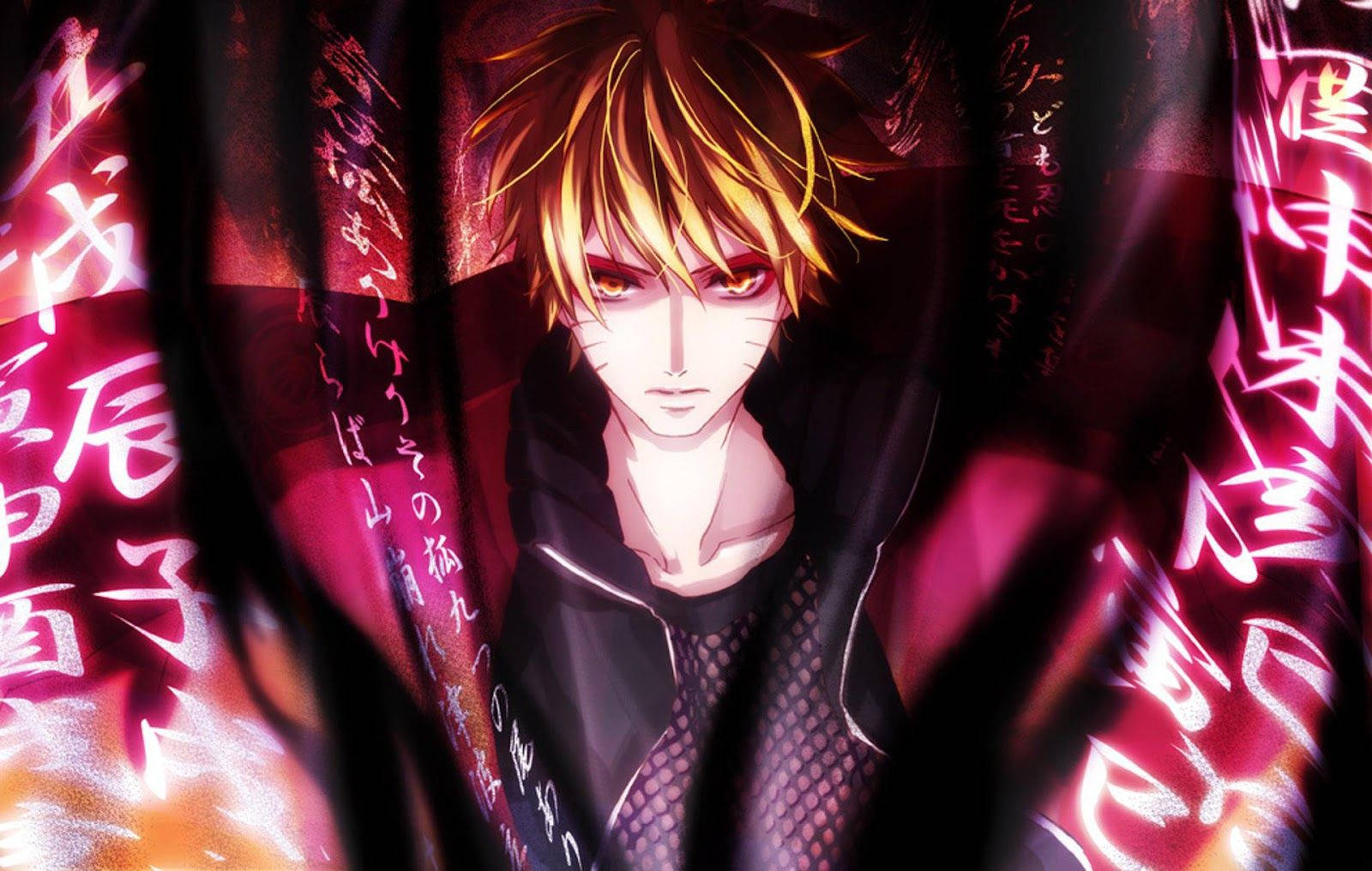 Naruto Sage Mode, spiky blonde hair, red eyes, HD Desktop Wallpaper