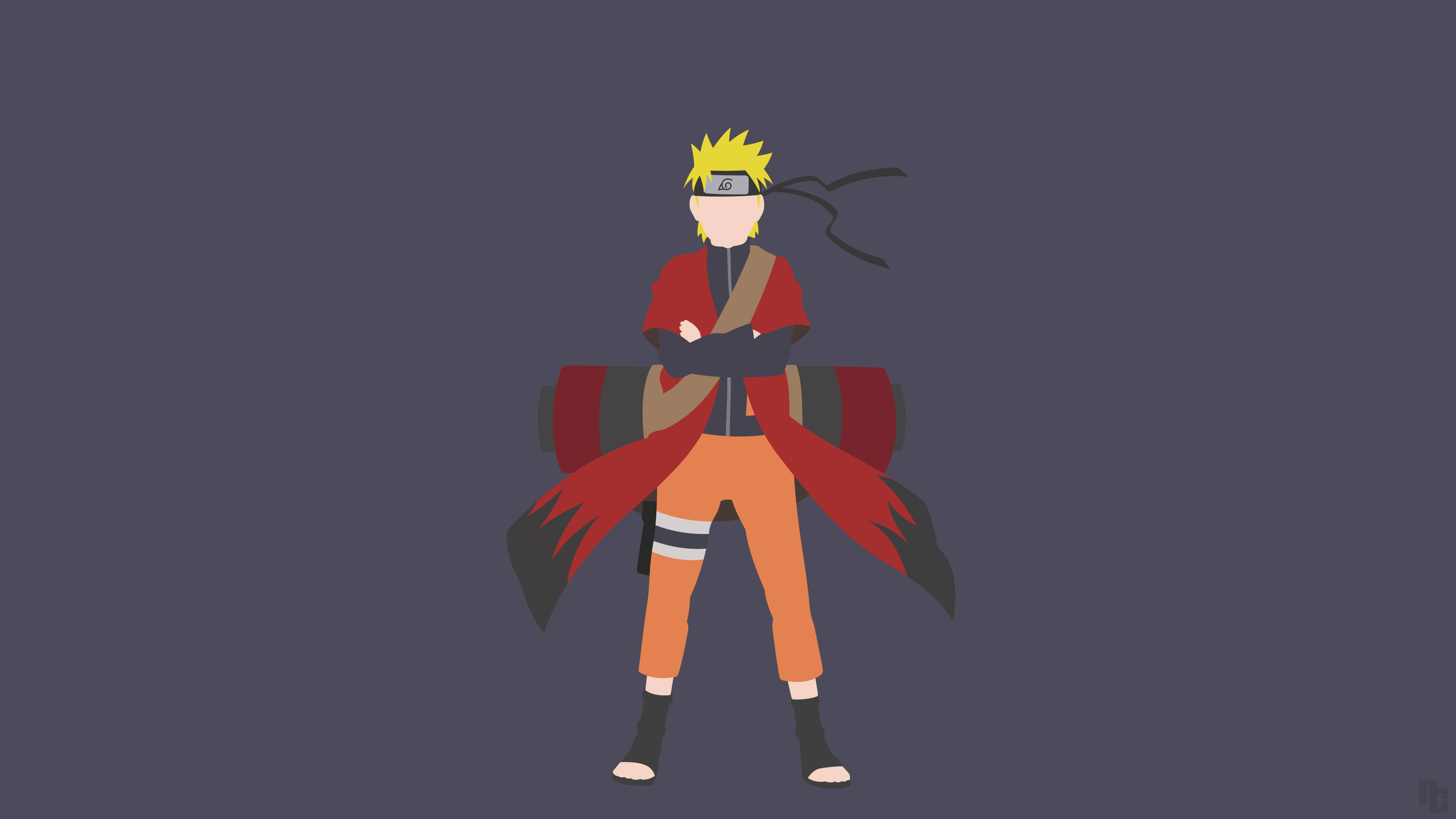 Naruto, Sage Mode, Anime character, 4K Desktop Wallpaper