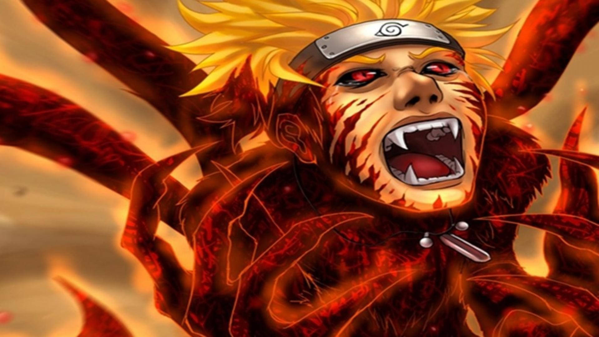 Naruto, Sage Mode, spiky blonde hair, Full HD Desktop Wallpaper