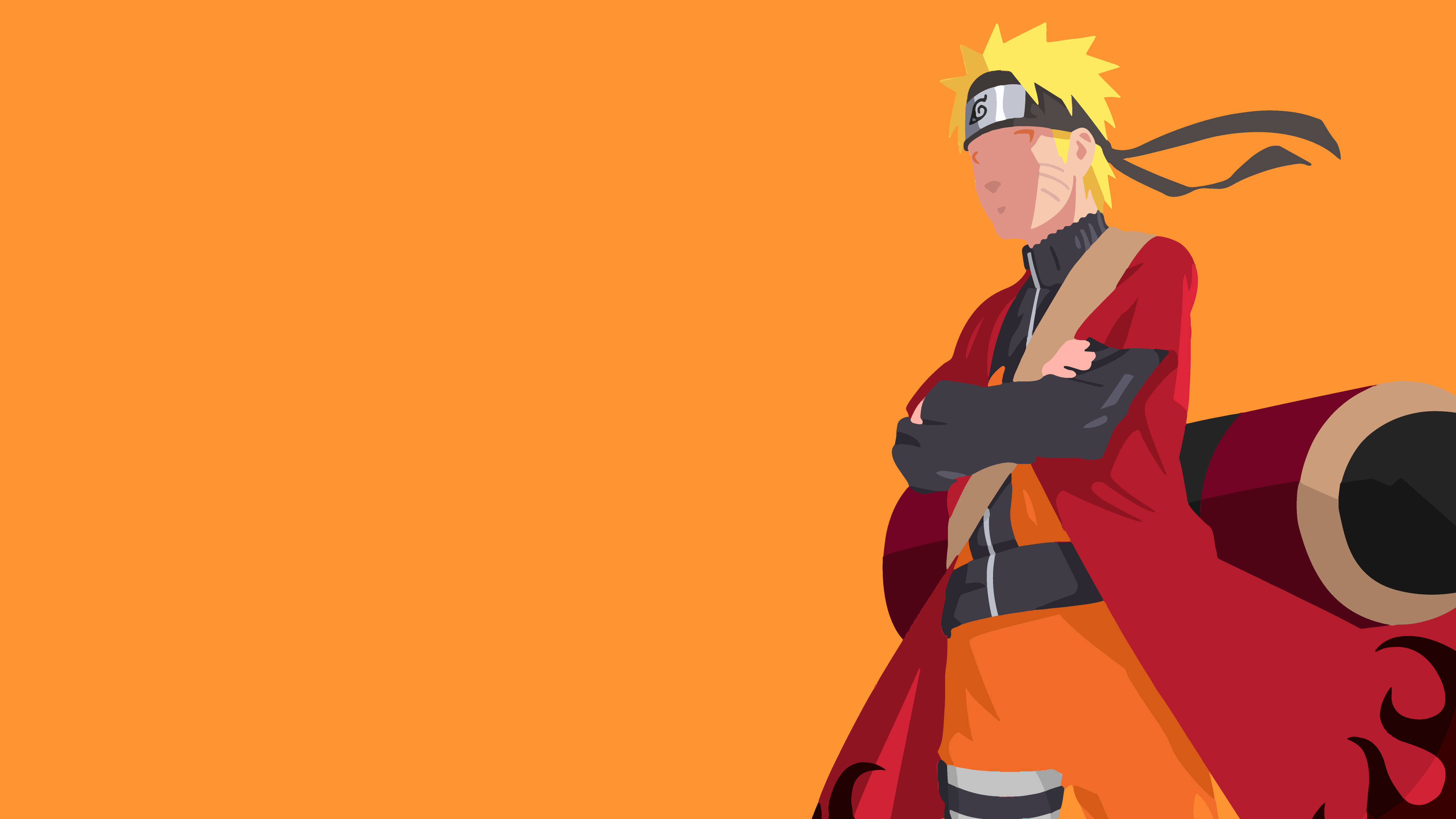 Naruto, Sage Mode, faceless, 4K Desktop Wallpaper