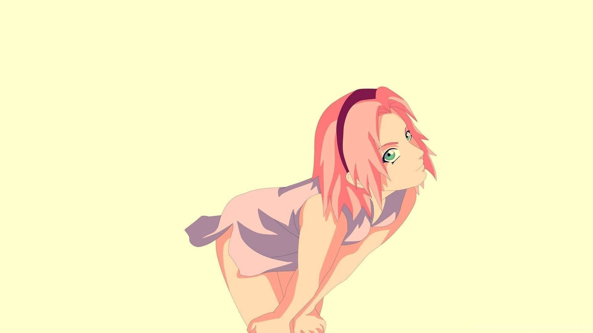 Naruto, Sakura, pink hair, Full HD Desktop Wallpaper