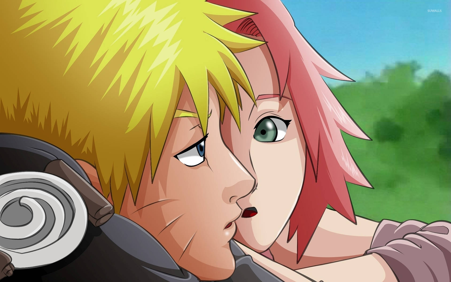 Sakura, Naruto, spiky hair, Full HD Desktop Wallpaper