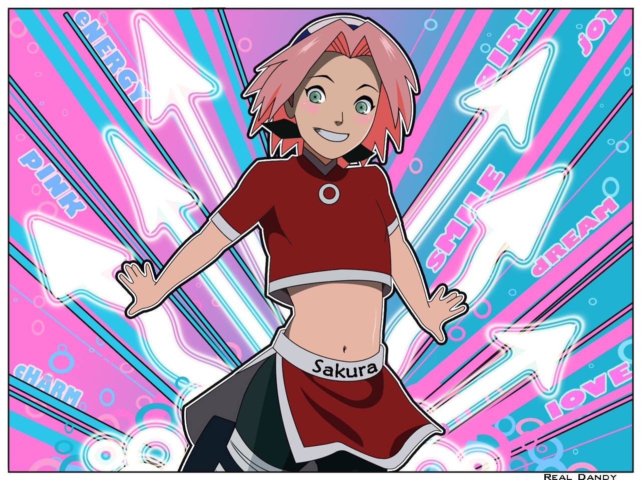 Naruto, Sakura, pink hair, HD Desktop Wallpaper