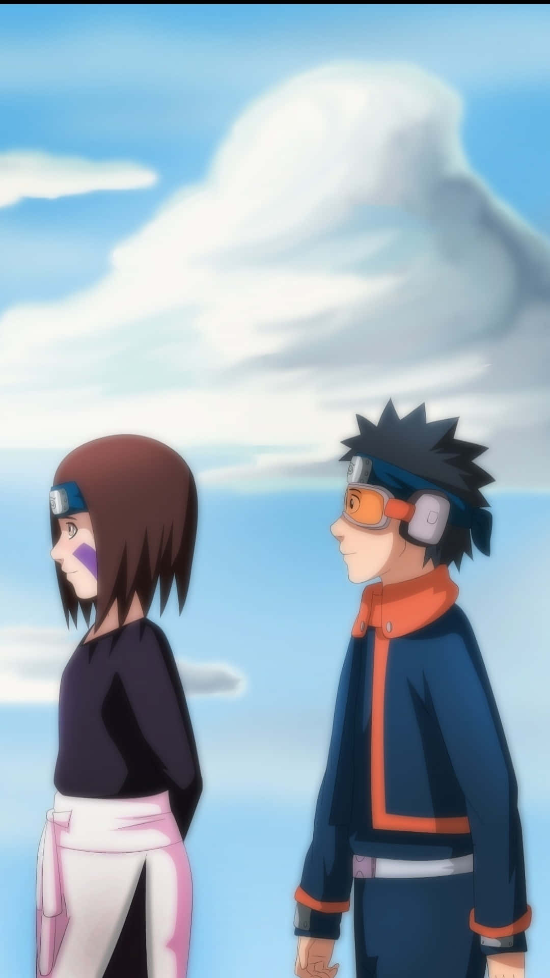 Naruto, Sakura, bright blue sky, Full HD Phone Wallpaper