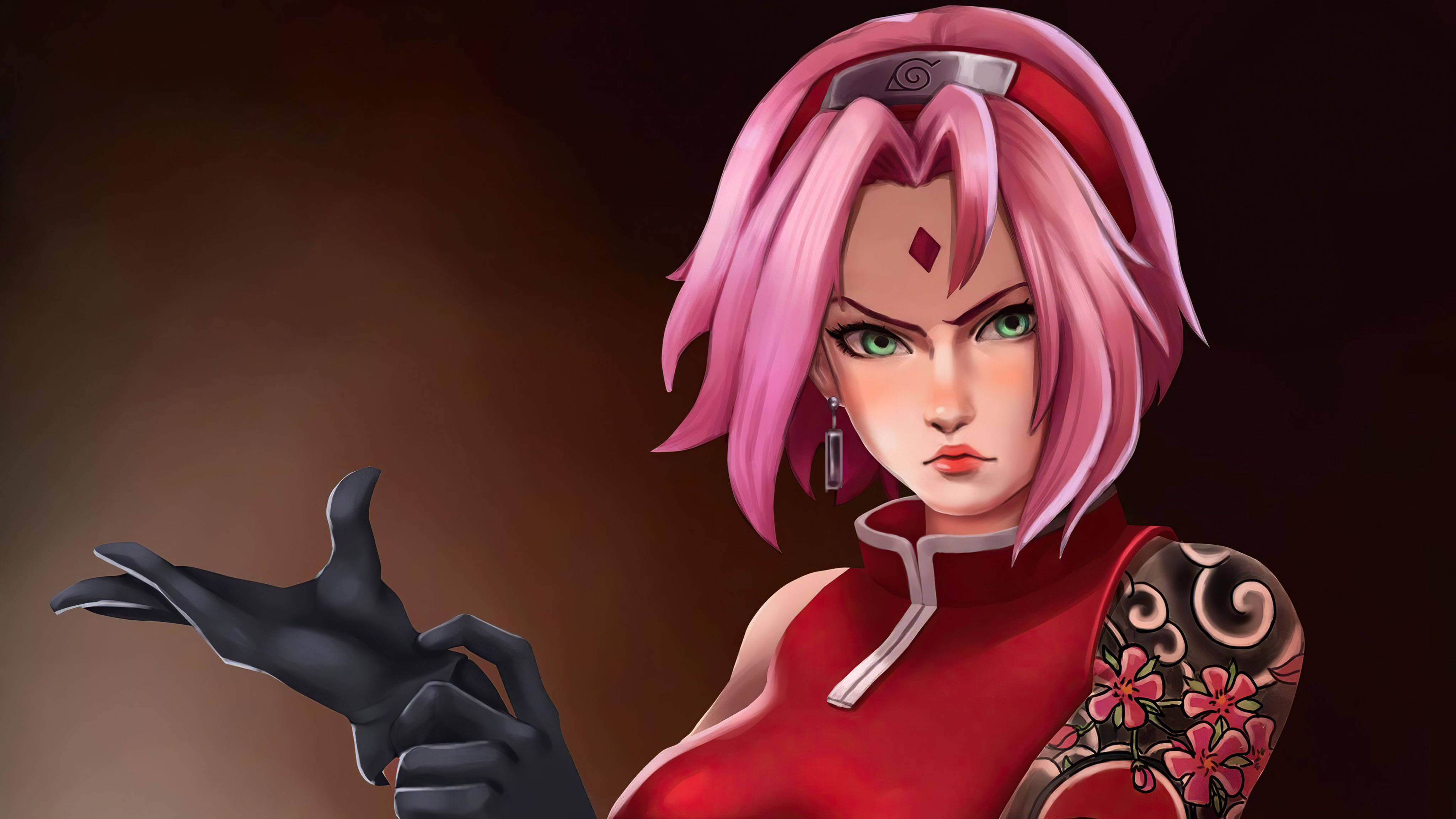 Naruto, Sakura, pink hair, 4K Desktop Wallpaper