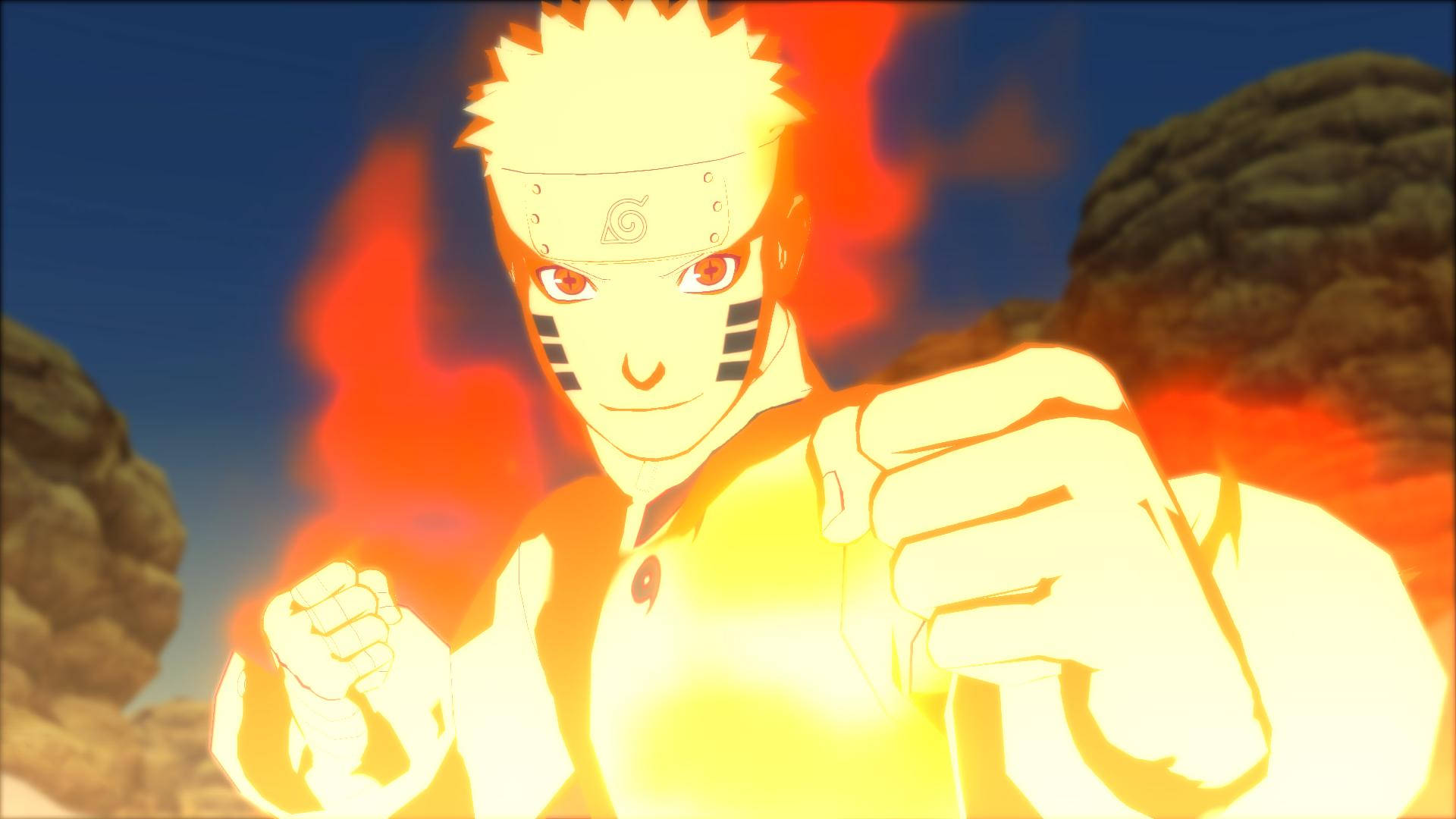 Naruto Shippuden 4K, Naruto, fiery sky, Full HD Desktop Wallpaper