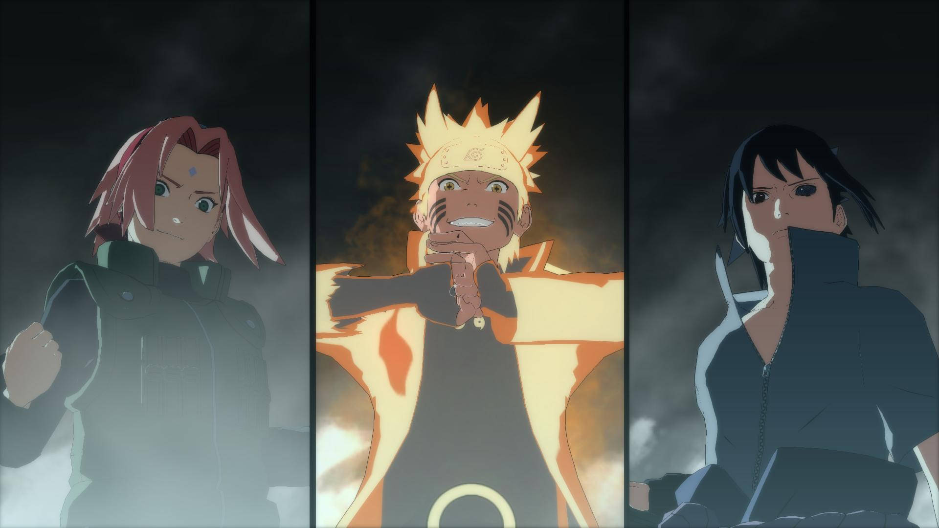 Naruto Shippuden 4K, characters, dark smoky scene, Full HD Desktop Wallpaper